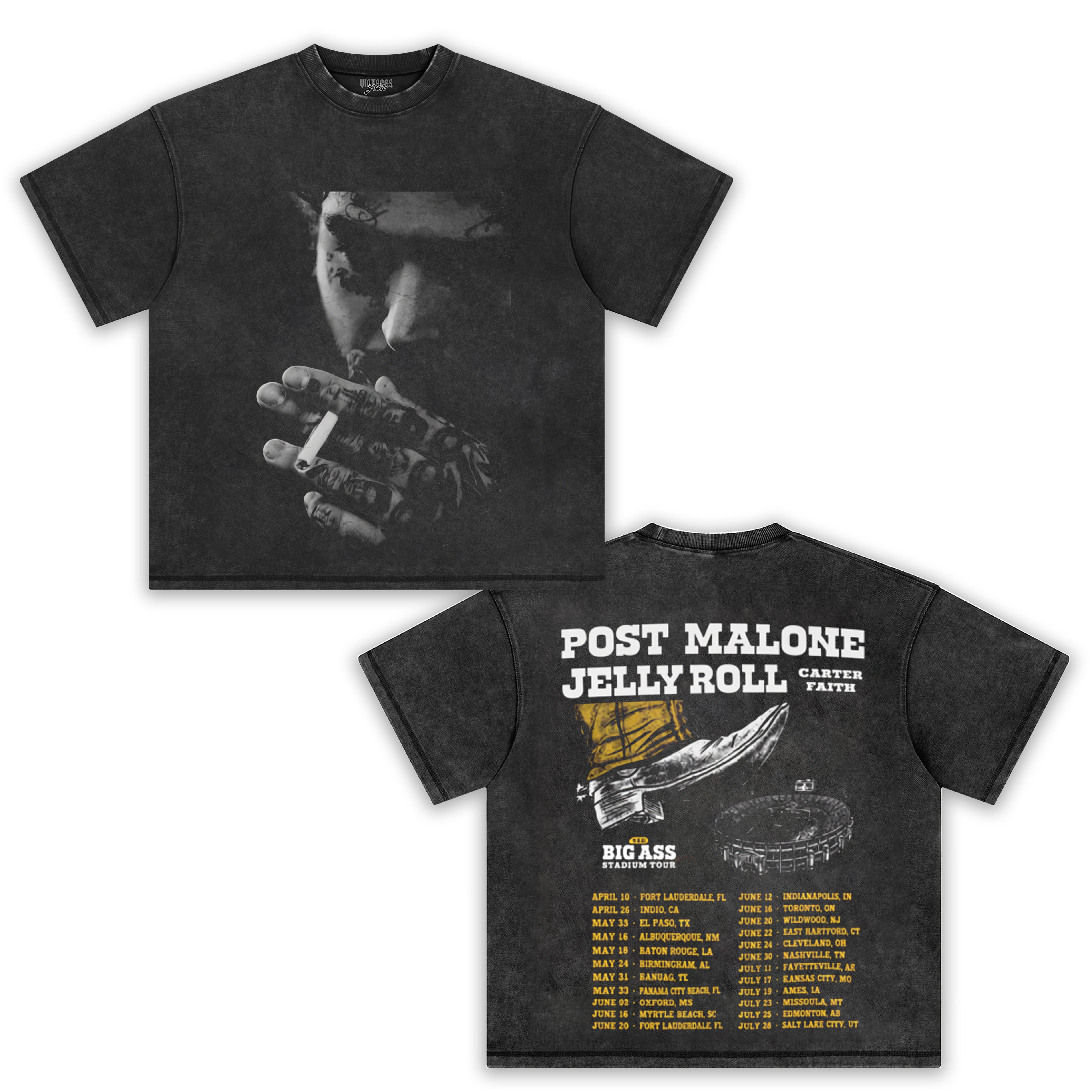 POST MALONE THE BIG ASS STADIUM TOUR PART 2 V2 TEE