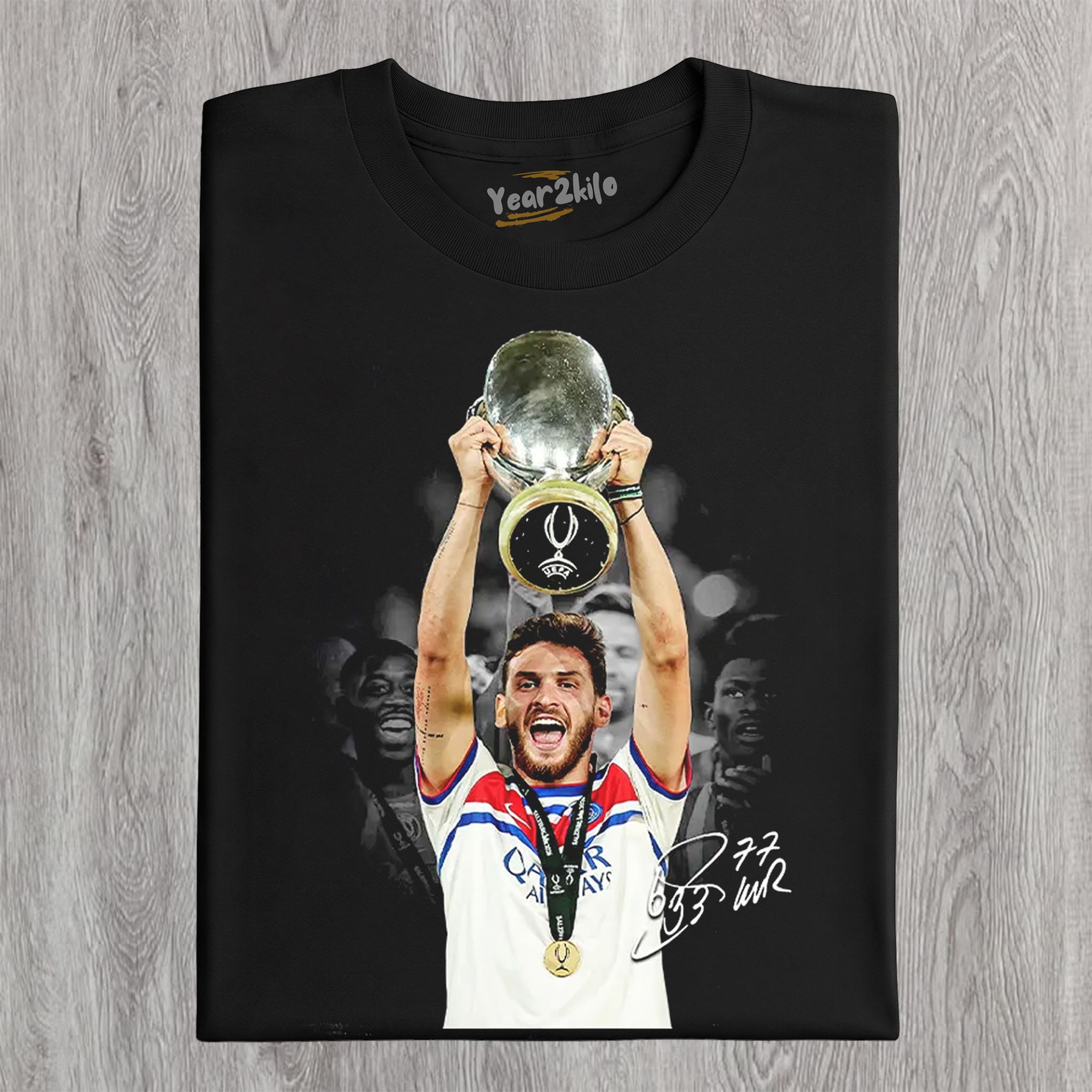 PSG CHAMPION KHVICHA KVARATSKHELIA TANK TOP & TEE & LONG SLEEVE & LAYERED LS & HOODIE