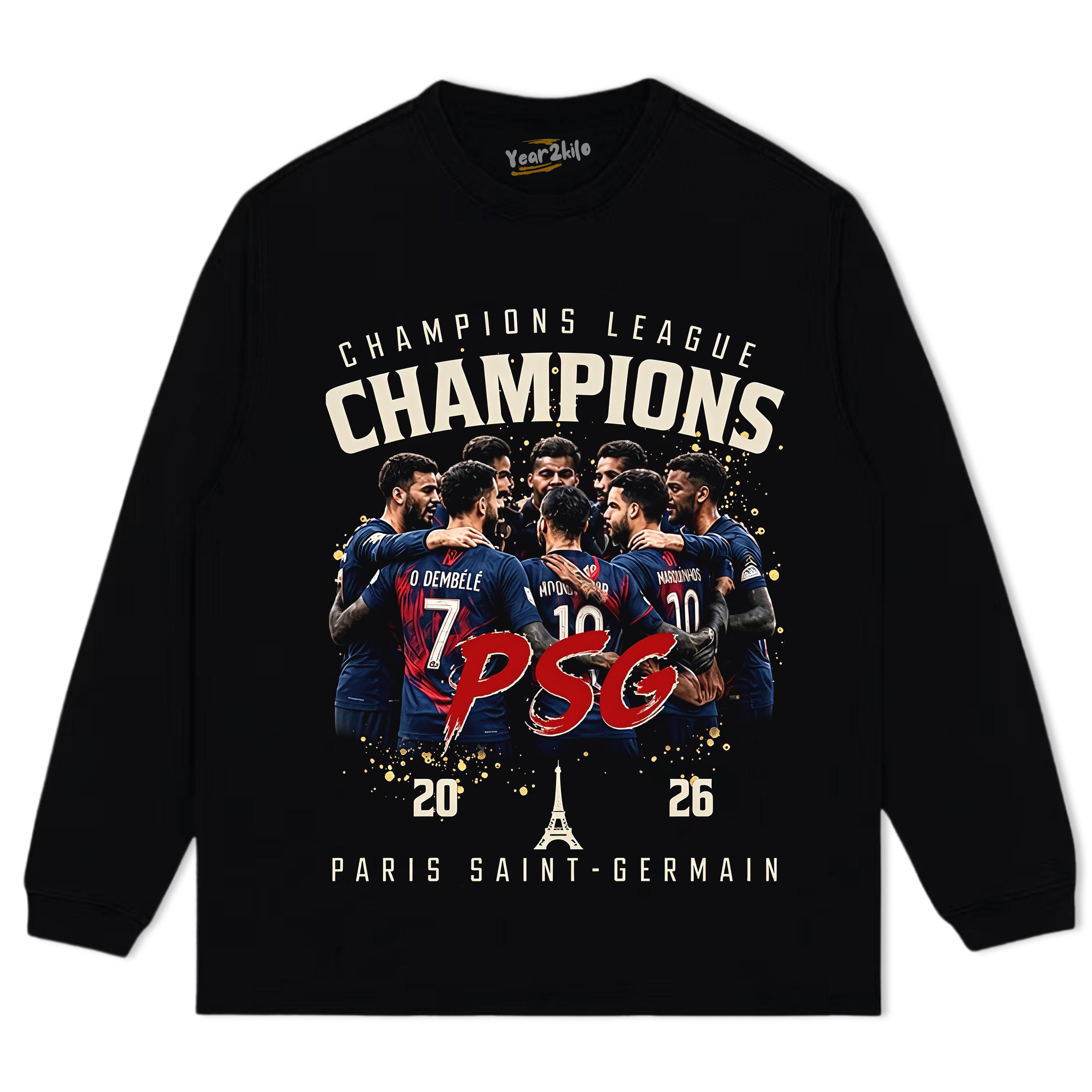 PSG CHAMPIONS V7 TANK TOP & TEE & LONG SLEEVE & LAYERED LS & HOODIE