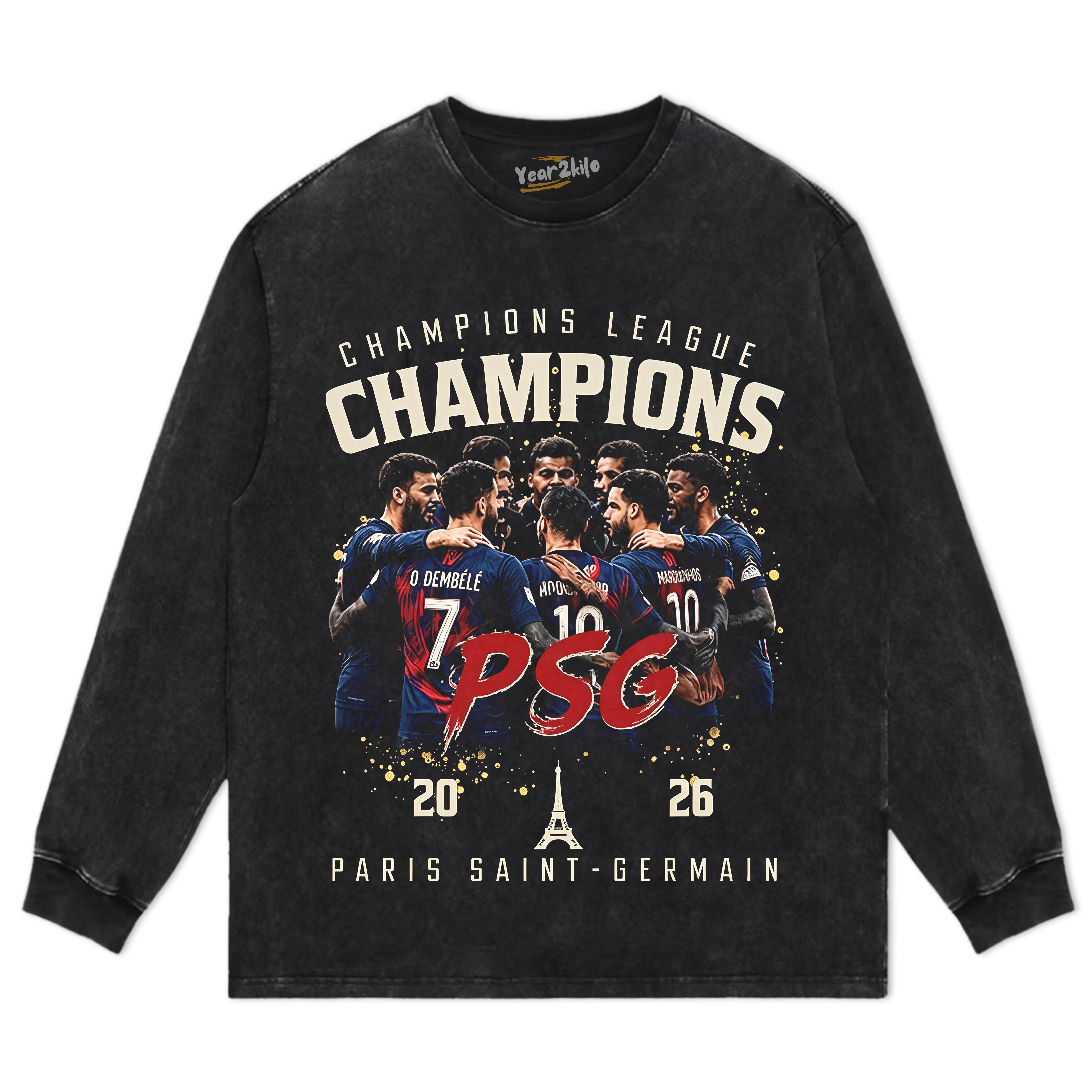 PSG CHAMPIONS V7 TANK TOP & TEE & LONG SLEEVE & LAYERED LS & HOODIE