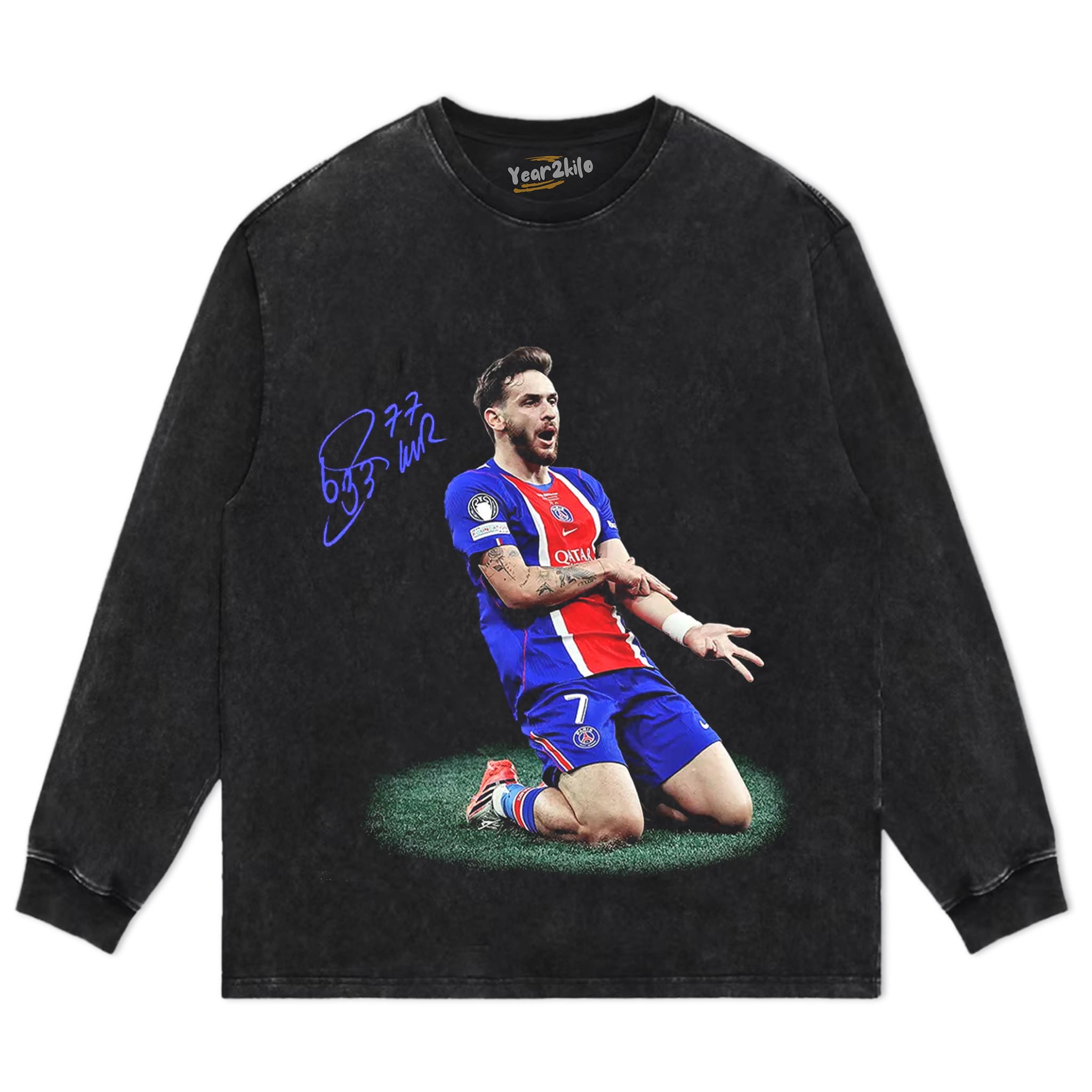 PSG CHAMPION KHVICHA KVARATSKHELIA V1 TANK TOP & TEE & LONG SLEEVE & LAYERED LS & HOODIE