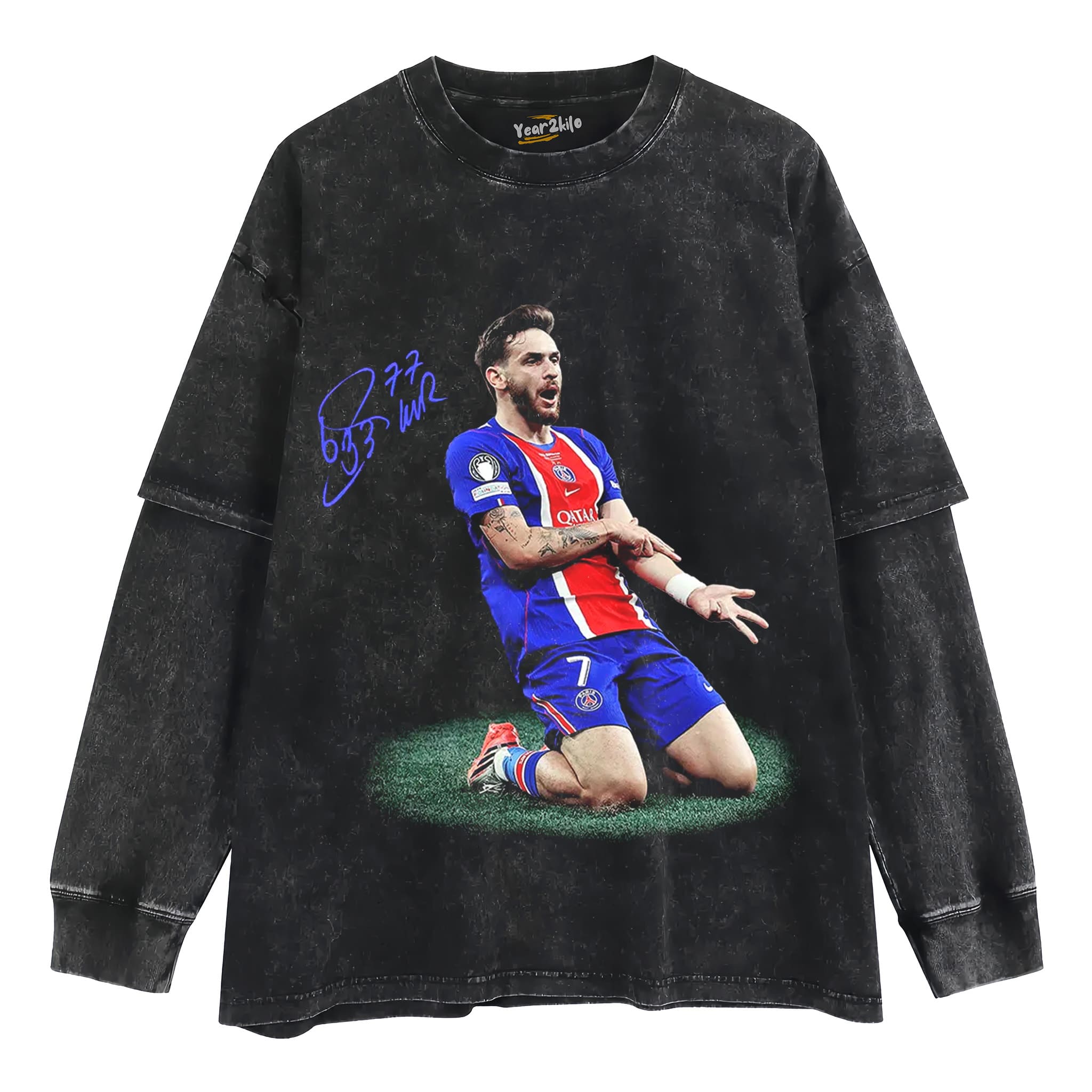 PSG CHAMPION KHVICHA KVARATSKHELIA V1 TANK TOP & TEE & LONG SLEEVE & LAYERED LS & HOODIE