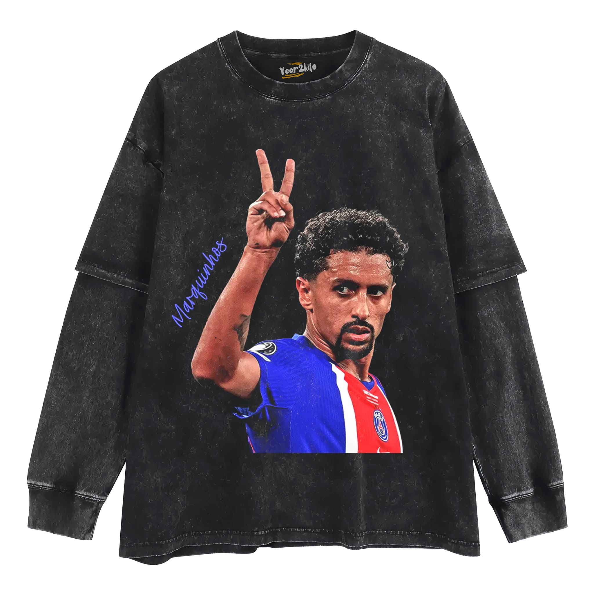 PSG CHAMPION MARQUINHOS TANK TOP & TEE & LONG SLEEVE & LAYERED LS & HOODIE