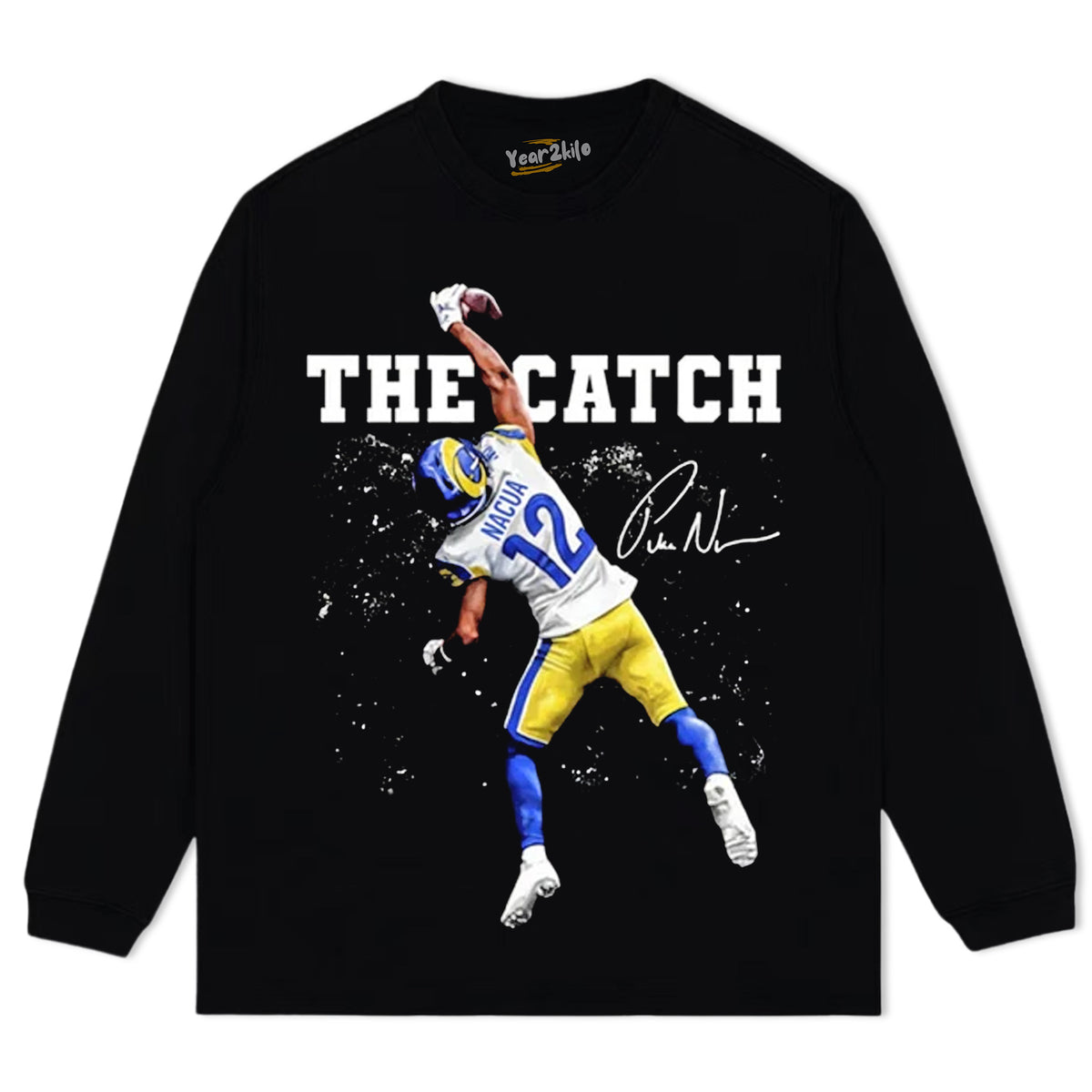 PUKA NACUA THE CATCH LOS ANGELES FOOTBALL TANK TOP & TEE & LONG SLEEVE & LAYERED LS & HOODIE