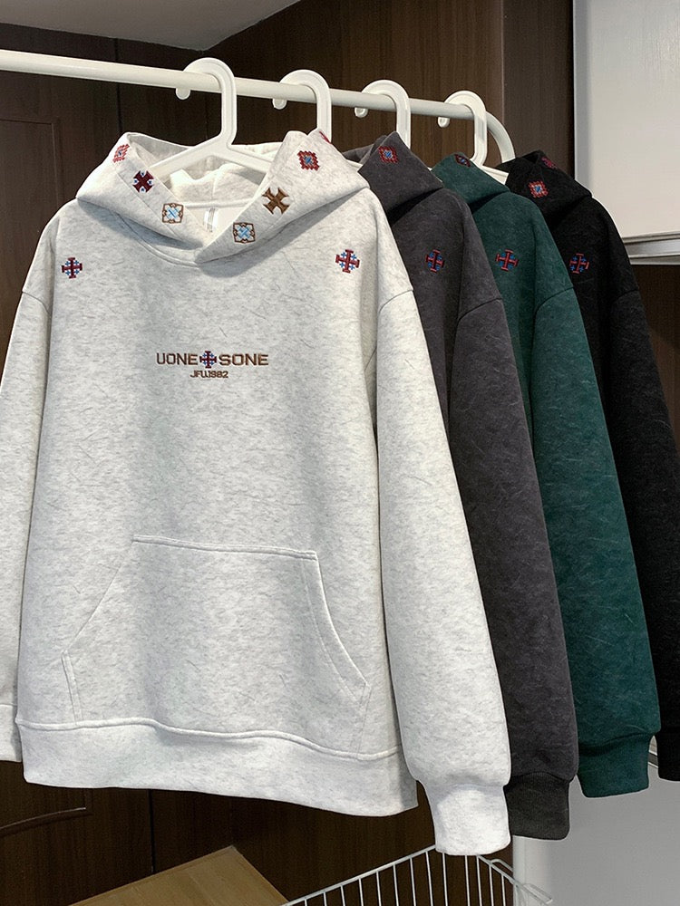 PREMIUM TRIBAL EMBROIDERED HEAVYWEIGHT HOODIE