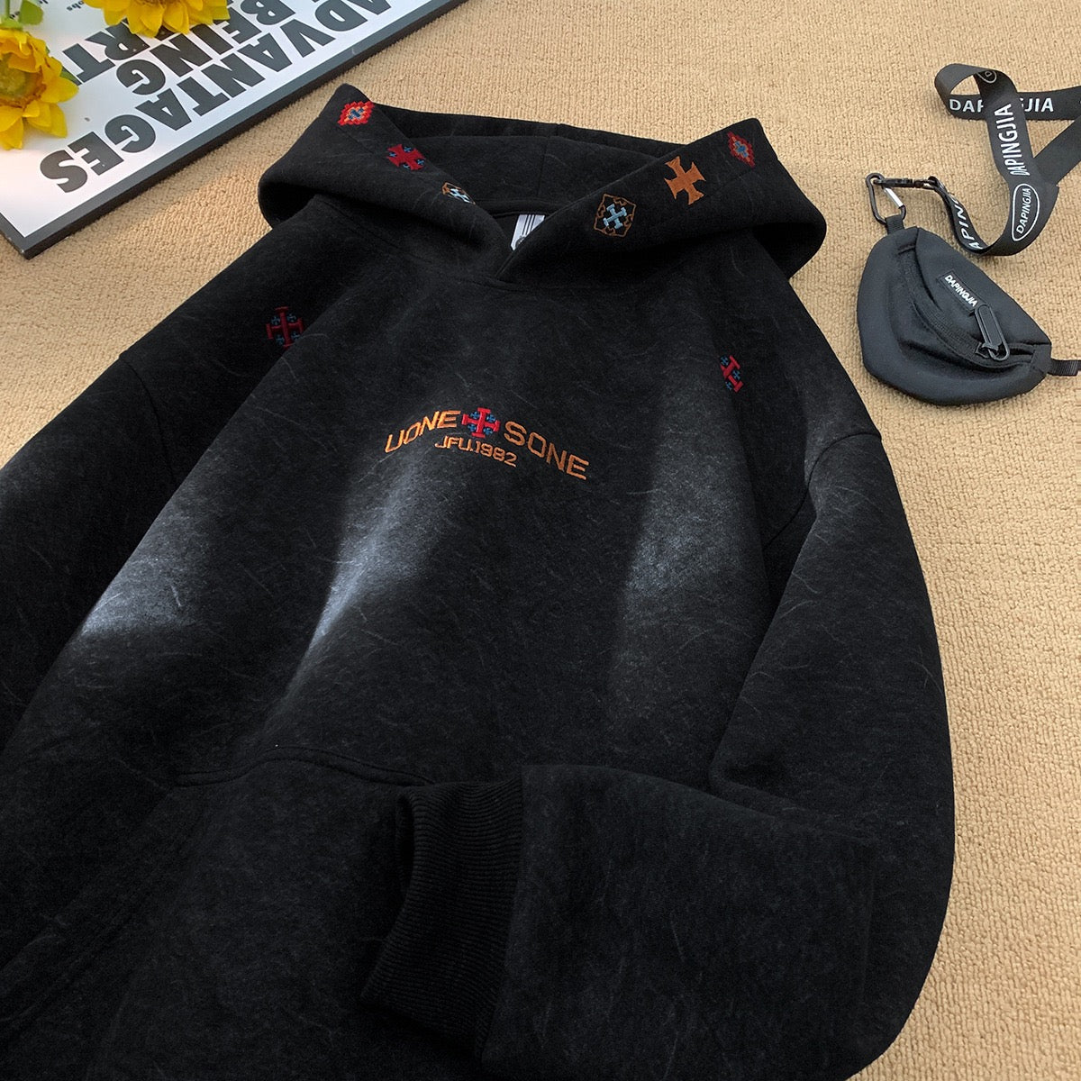 PREMIUM TRIBAL EMBROIDERED HEAVYWEIGHT HOODIE