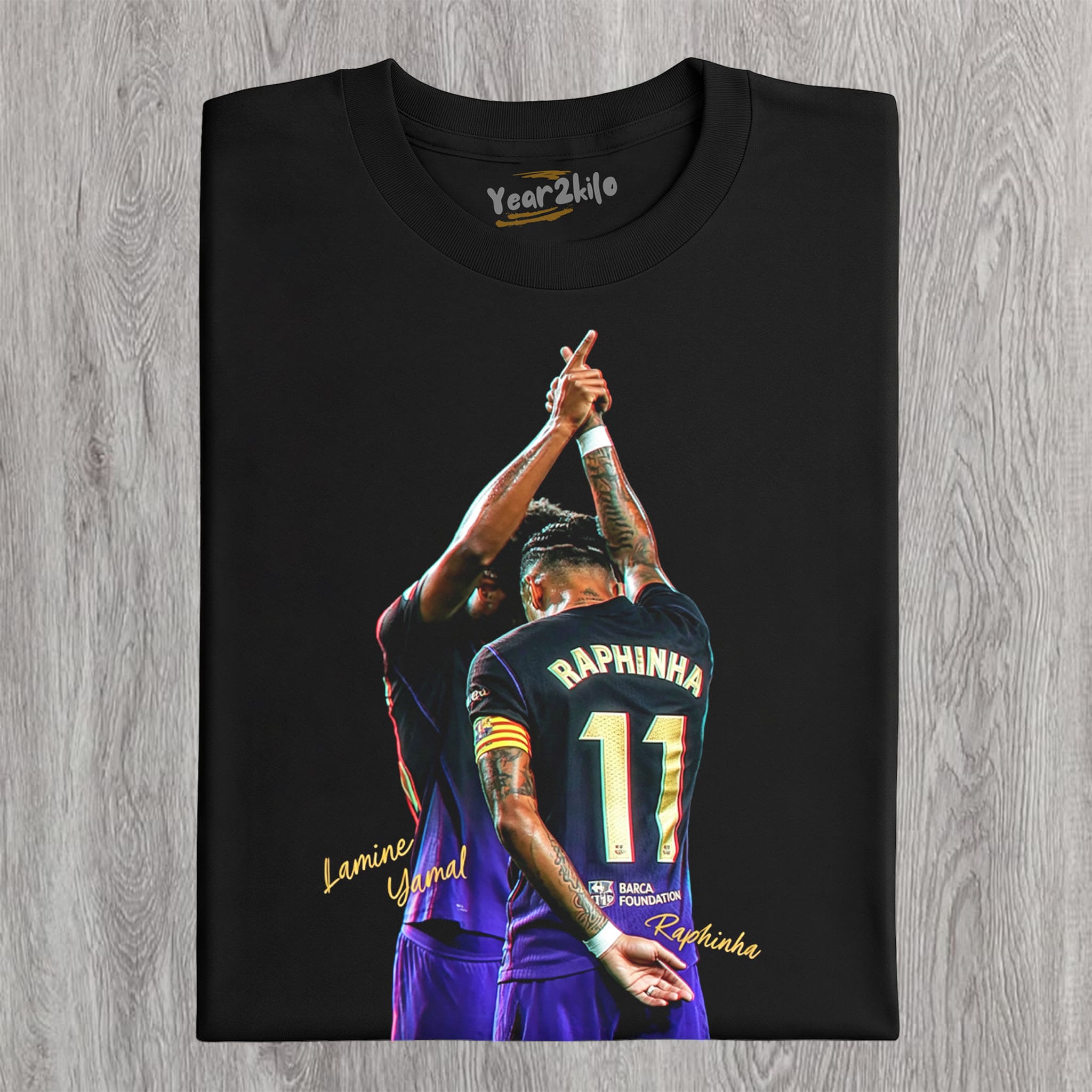 RAPHINHA AND LAMINE YAMAL FC BARCELONA 2026 TANK TOP & TEE & LONG SLEEVE & LAYERED LS & HOODIE