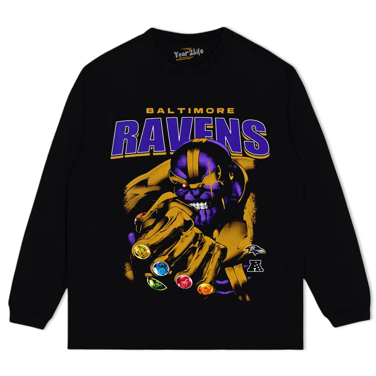 RAVENS X THANOS TANK TOP & TEE & LONG SLEEVE & LAYERED LS & HOODIE