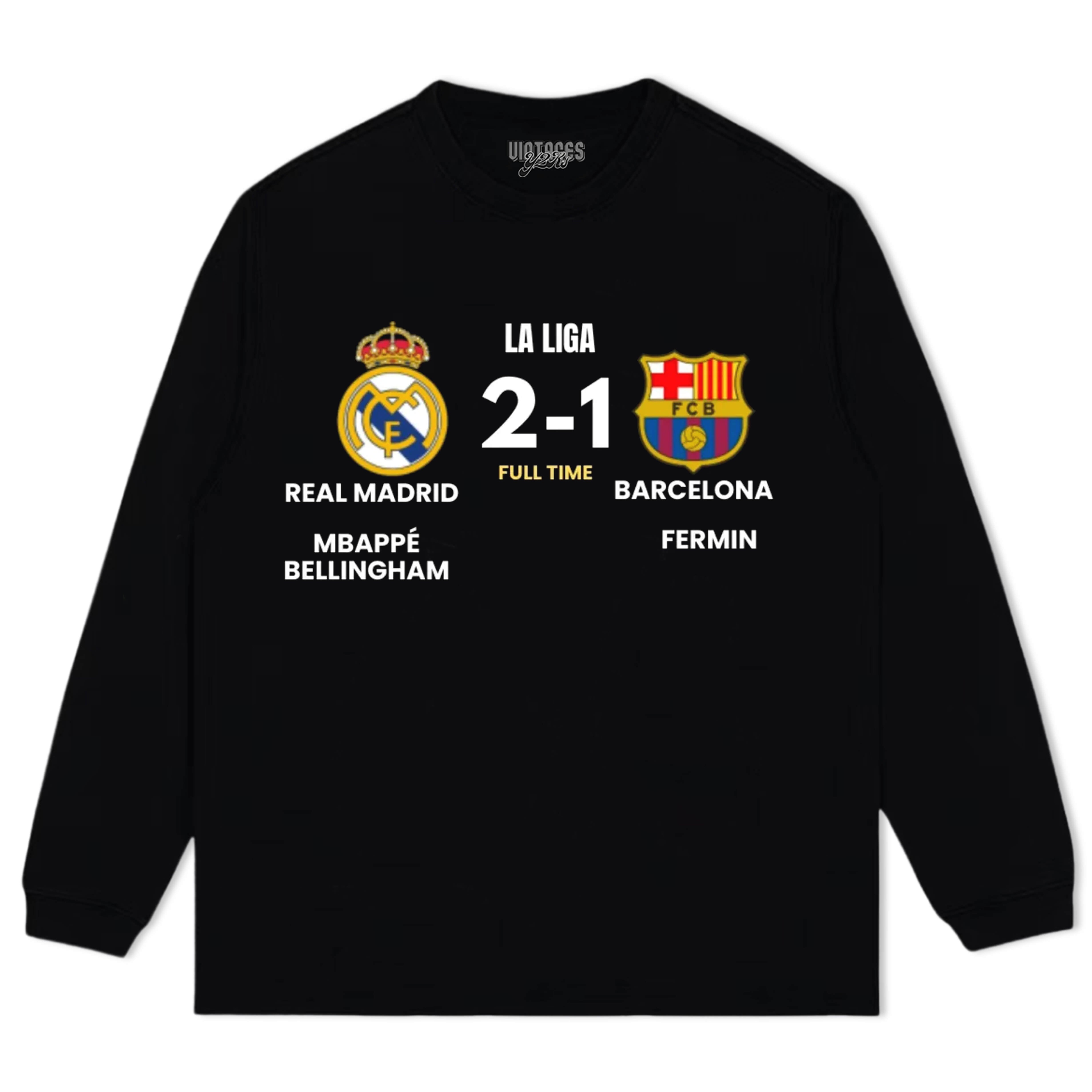 REAL MADRID CF VS FC BARCELONA V2 TEE & LS & HOODIE