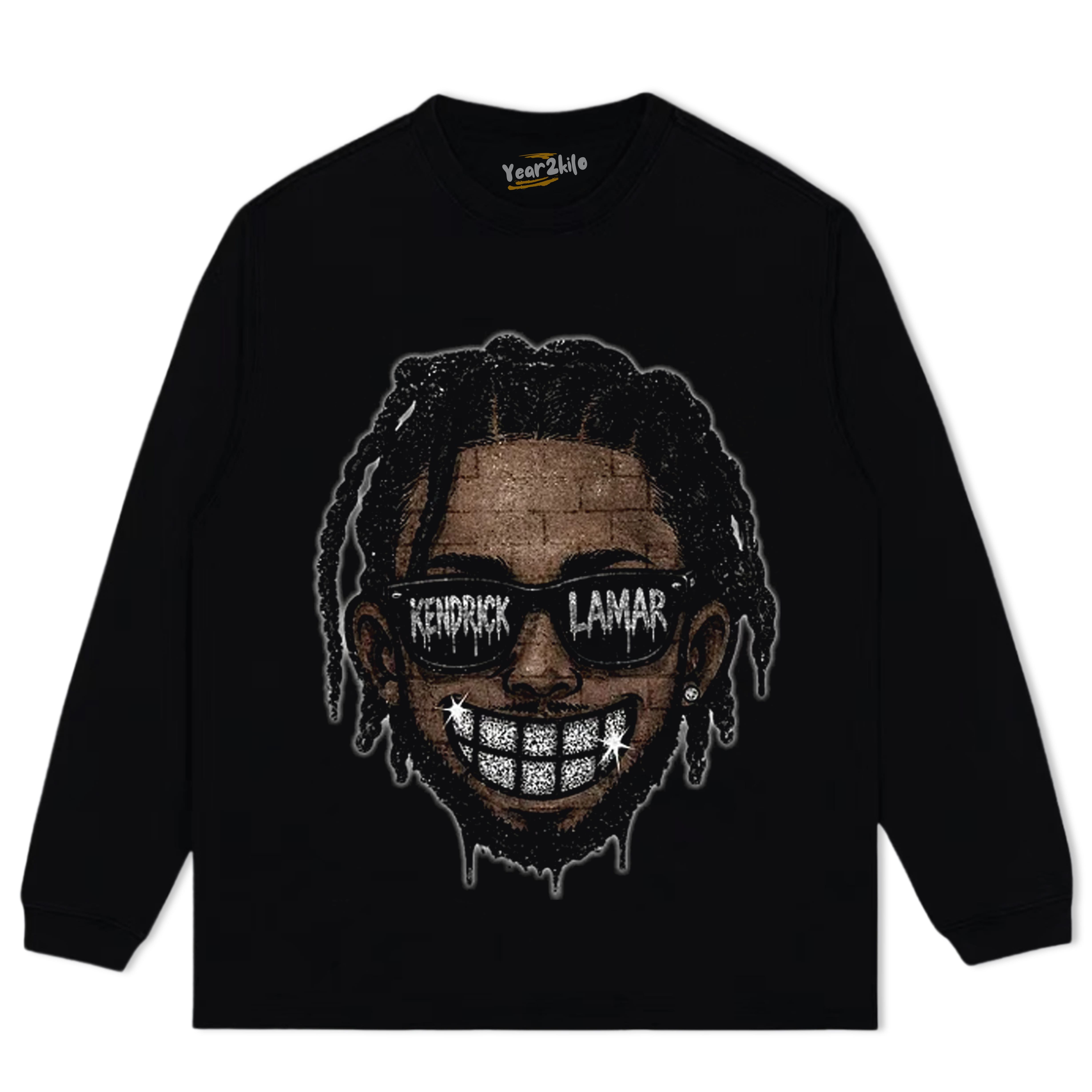 RETRO STREET STYLE KENDRICK LAMAR TANK TOP & TEE & LONG SLEEVE & LAYERED LS & HOODIE