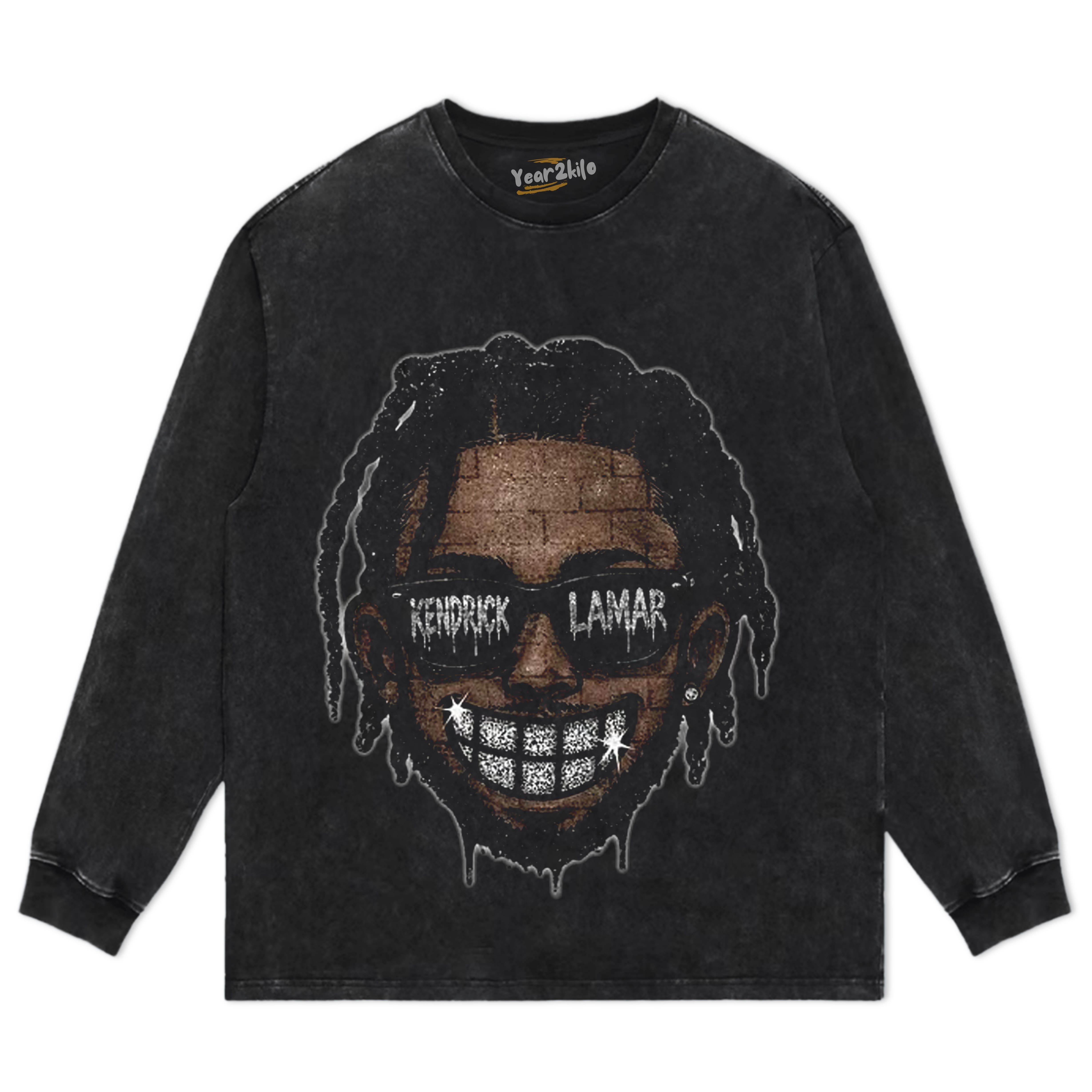 RETRO STREET STYLE KENDRICK LAMAR TANK TOP & TEE & LONG SLEEVE & LAYERED LS & HOODIE
