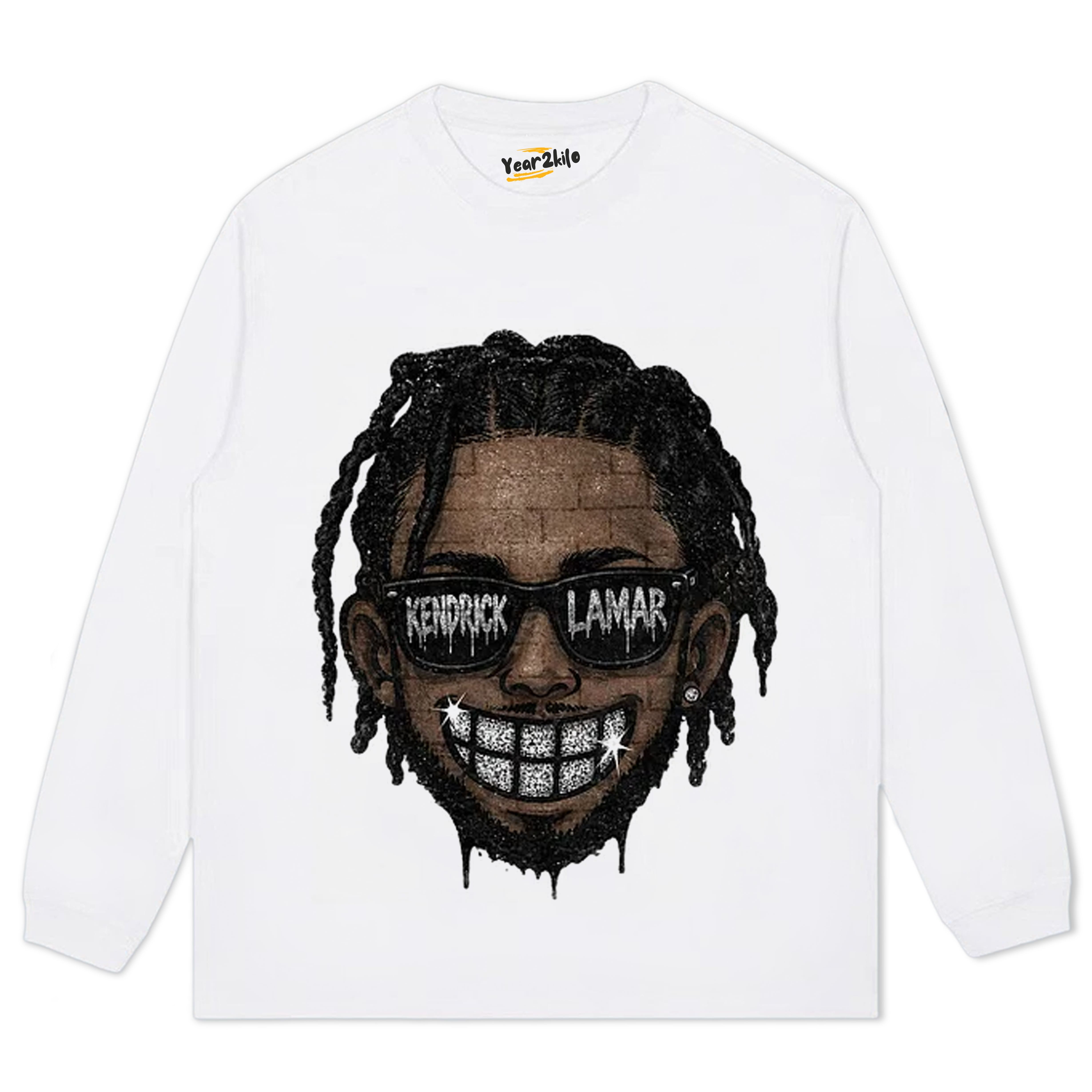 RETRO STREET STYLE KENDRICK LAMAR TANK TOP & TEE & LONG SLEEVE & LAYERED LS & HOODIE
