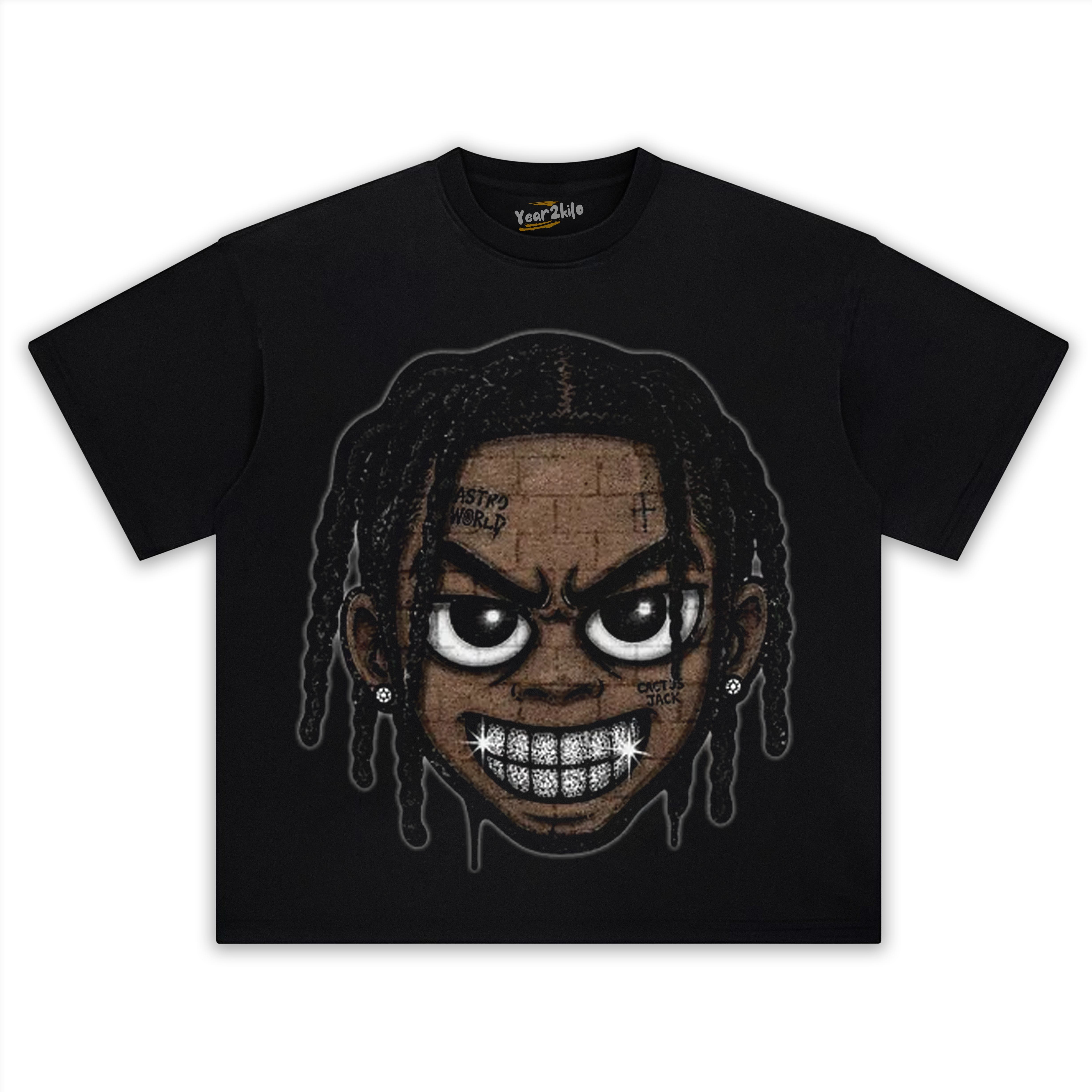 RETRO STREET STYLE TRAVIS SCOTT TANK TOP & TEE & LONG SLEEVE & LAYERED LS & HOODIE