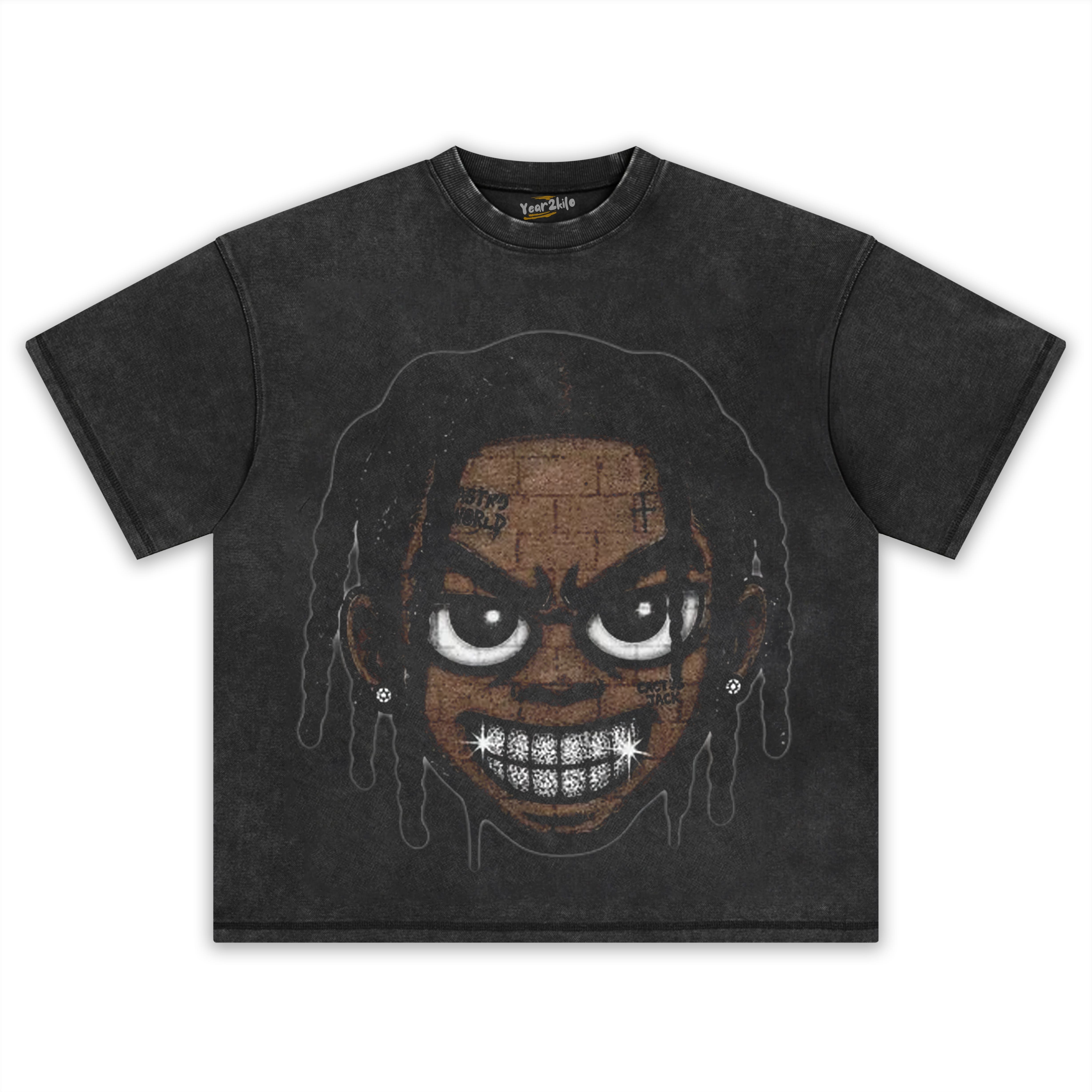RETRO STREET STYLE TRAVIS SCOTT TANK TOP & TEE & LONG SLEEVE & LAYERED LS & HOODIE