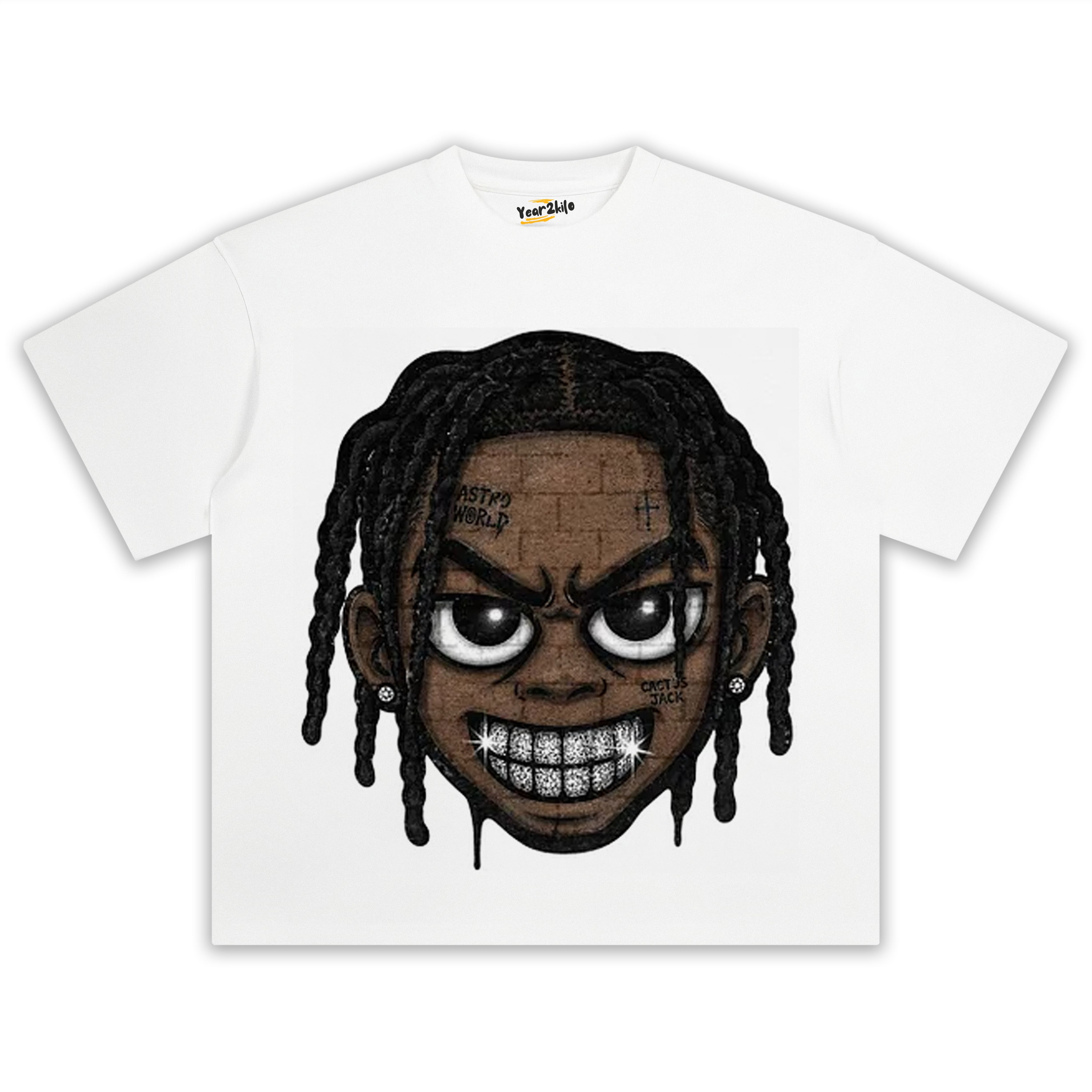 RETRO STREET STYLE TRAVIS SCOTT TANK TOP & TEE & LONG SLEEVE & LAYERED LS & HOODIE