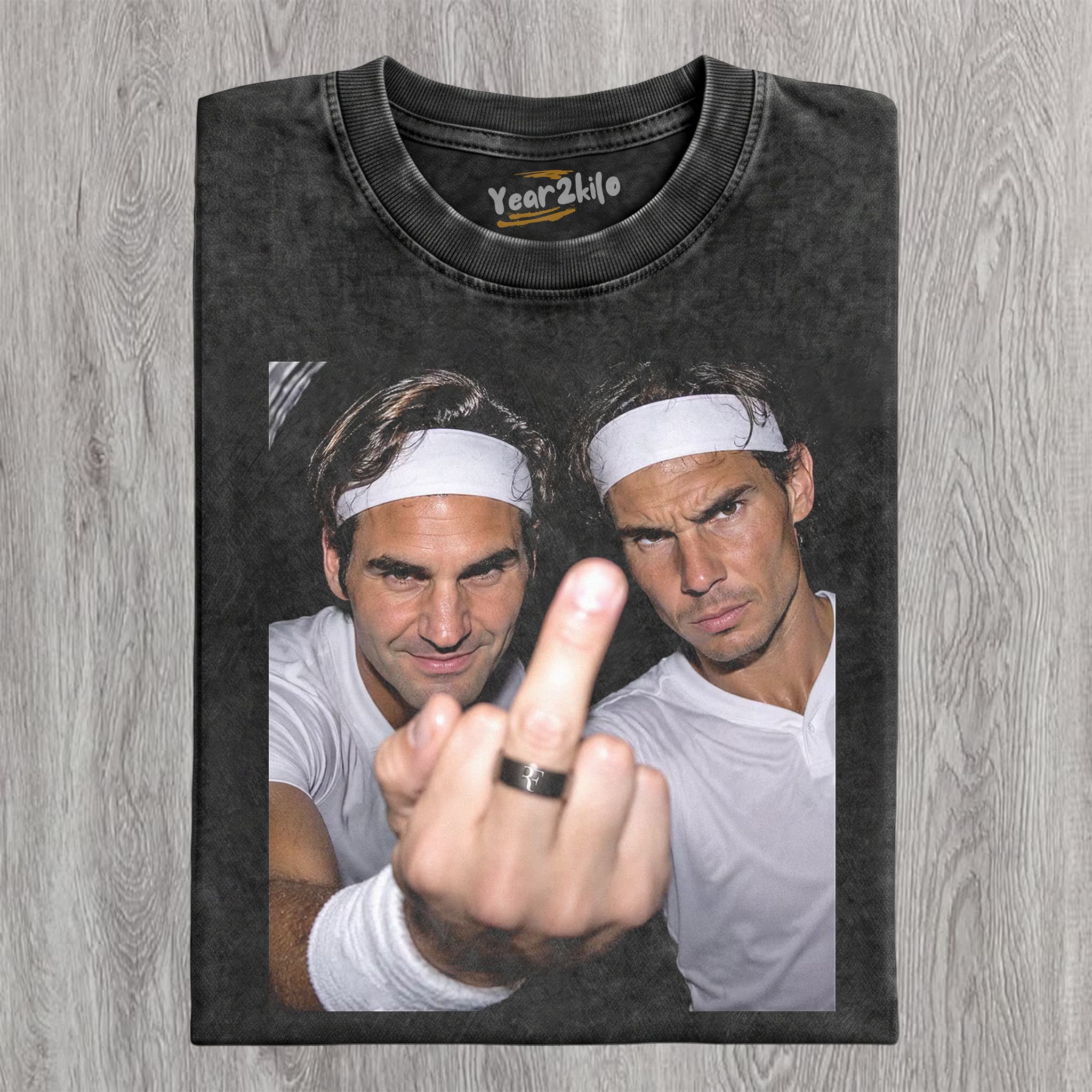 ROGER FEDERER & RAFAEL NADAL TENNIS LEGEND GRAPHIC V2 TANK TOP & TEE & LONG SLEEVE & LAYERED LS & HOODIE