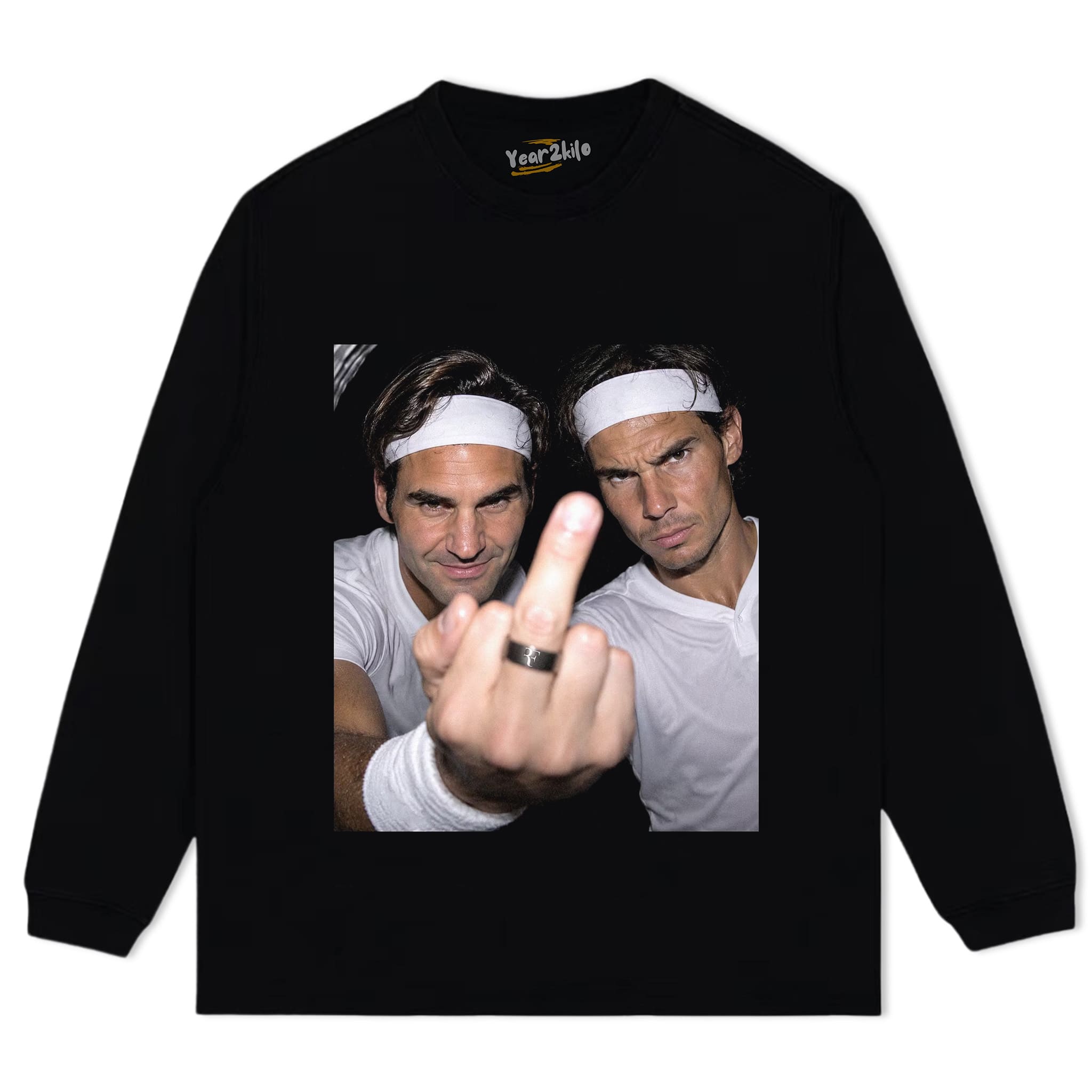 ROGER FEDERER & RAFAEL NADAL TENNIS LEGEND GRAPHIC V2 TANK TOP & TEE & LONG SLEEVE & LAYERED LS & HOODIE