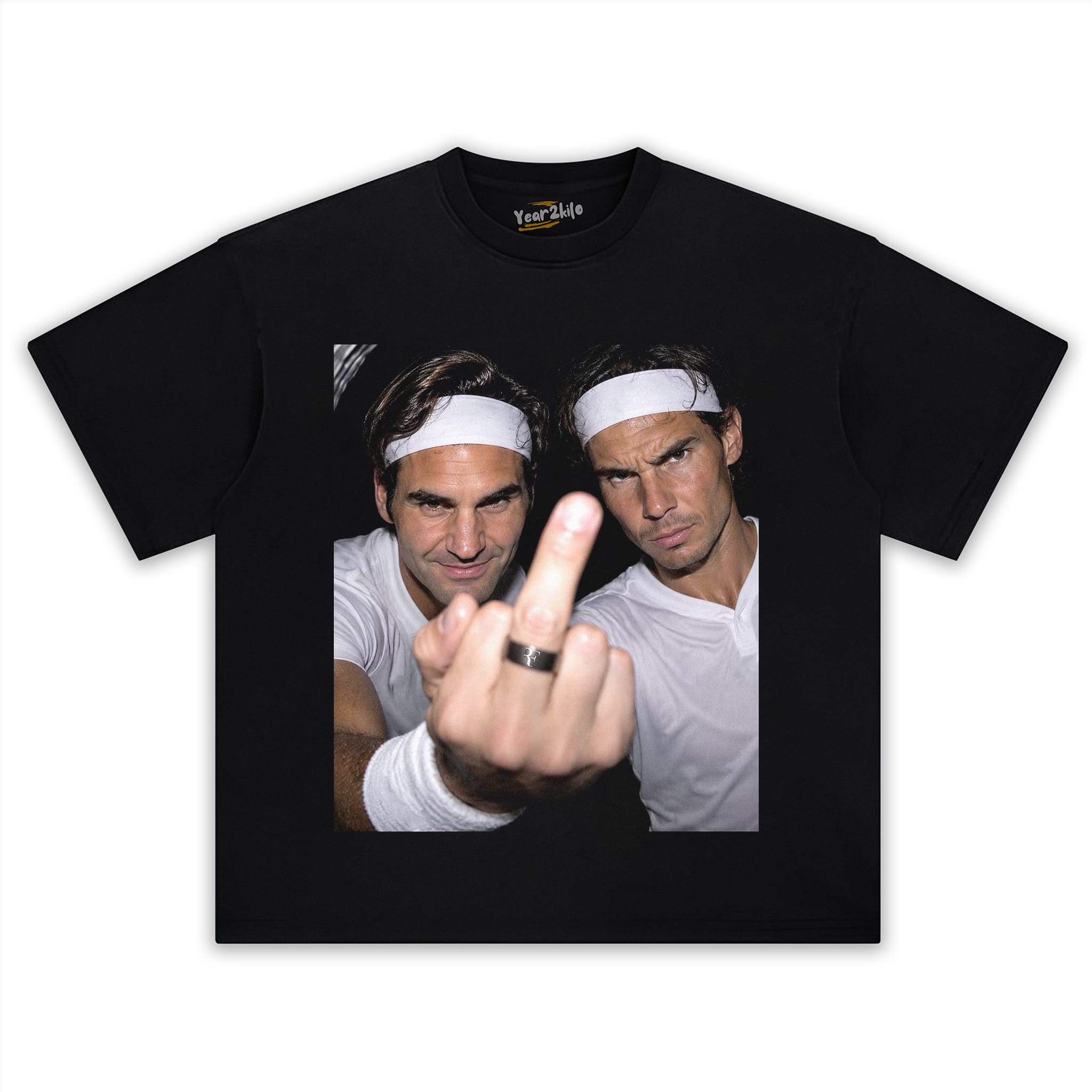 ROGER FEDERER & RAFAEL NADAL TENNIS LEGEND GRAPHIC V2 TANK TOP & TEE & LONG SLEEVE & LAYERED LS & HOODIE