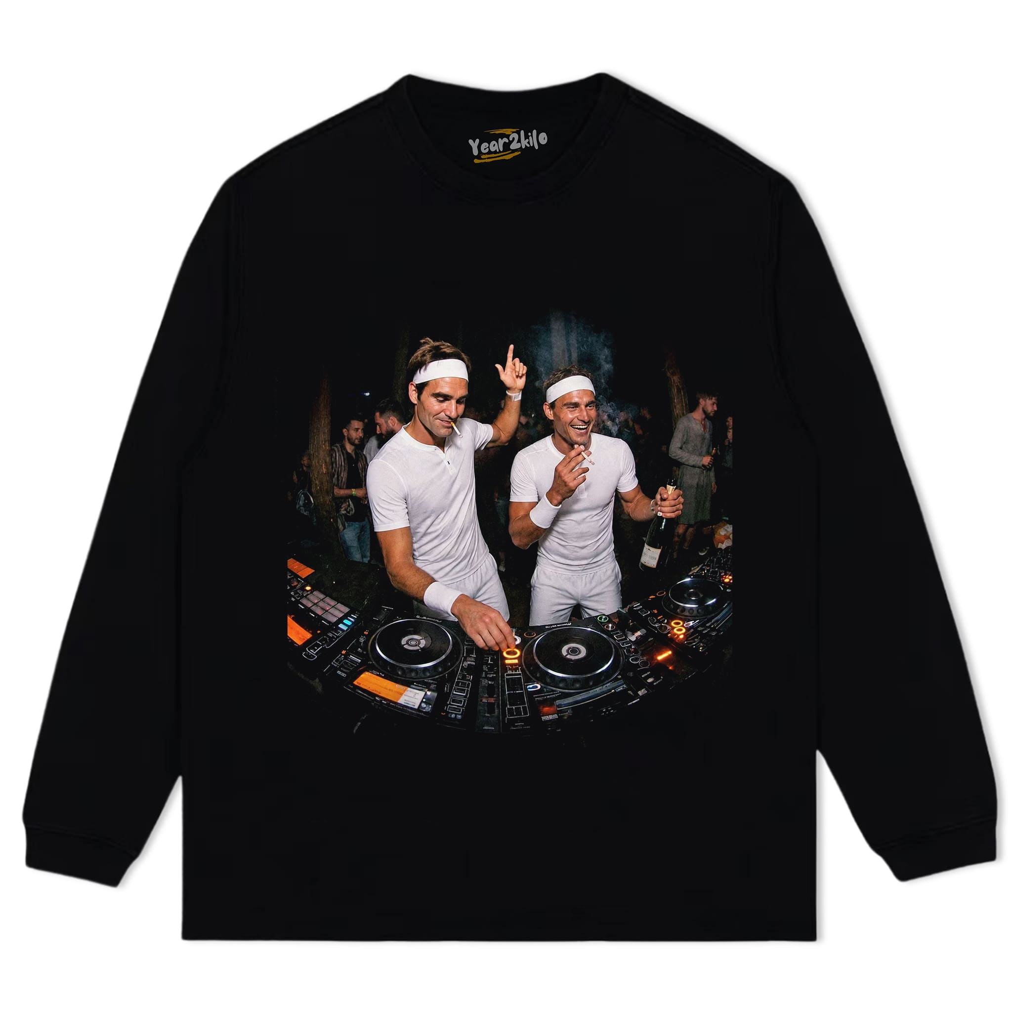 ROGER FEDERER & RAFAEL NADAL TENNIS LEGEND GRAPHIC V3 TANK TOP & TEE & LONG SLEEVE & LAYERED LS & HOODIE