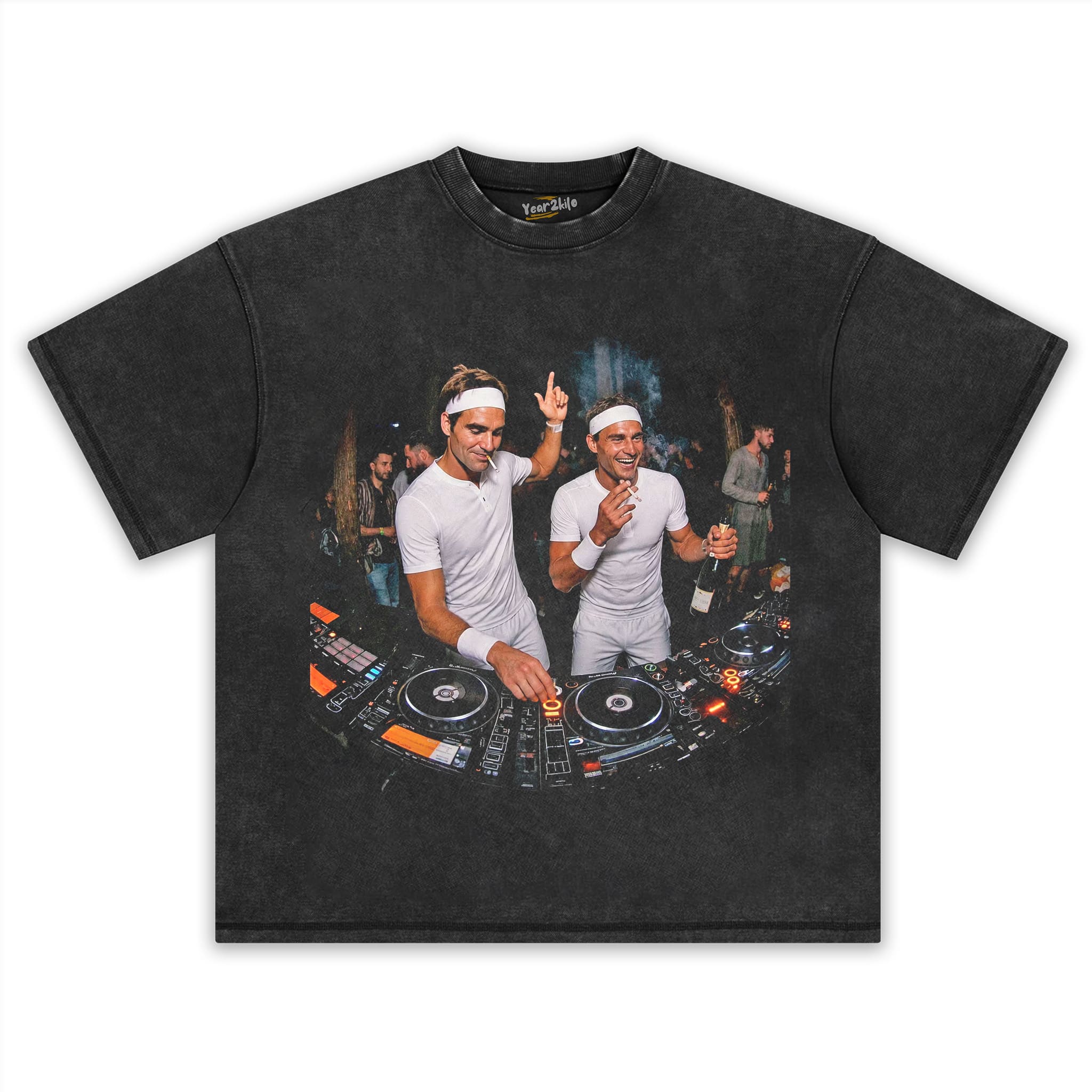 ROGER FEDERER & RAFAEL NADAL TENNIS LEGEND GRAPHIC V3 TANK TOP & TEE & LONG SLEEVE & LAYERED LS & HOODIE