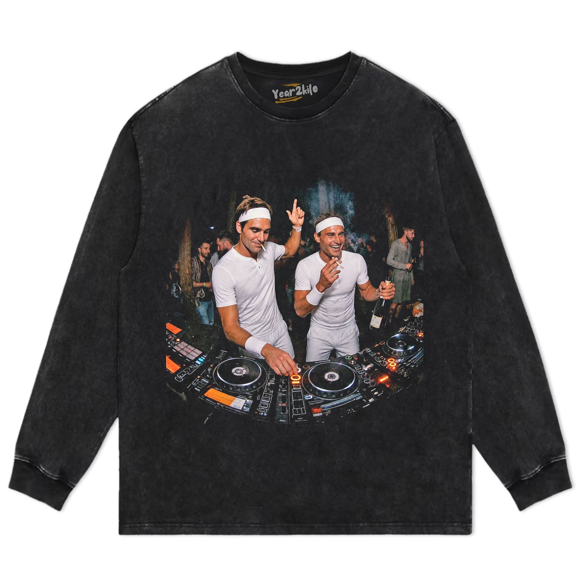 ROGER FEDERER & RAFAEL NADAL TENNIS LEGEND GRAPHIC V3 TANK TOP & TEE & LONG SLEEVE & LAYERED LS & HOODIE