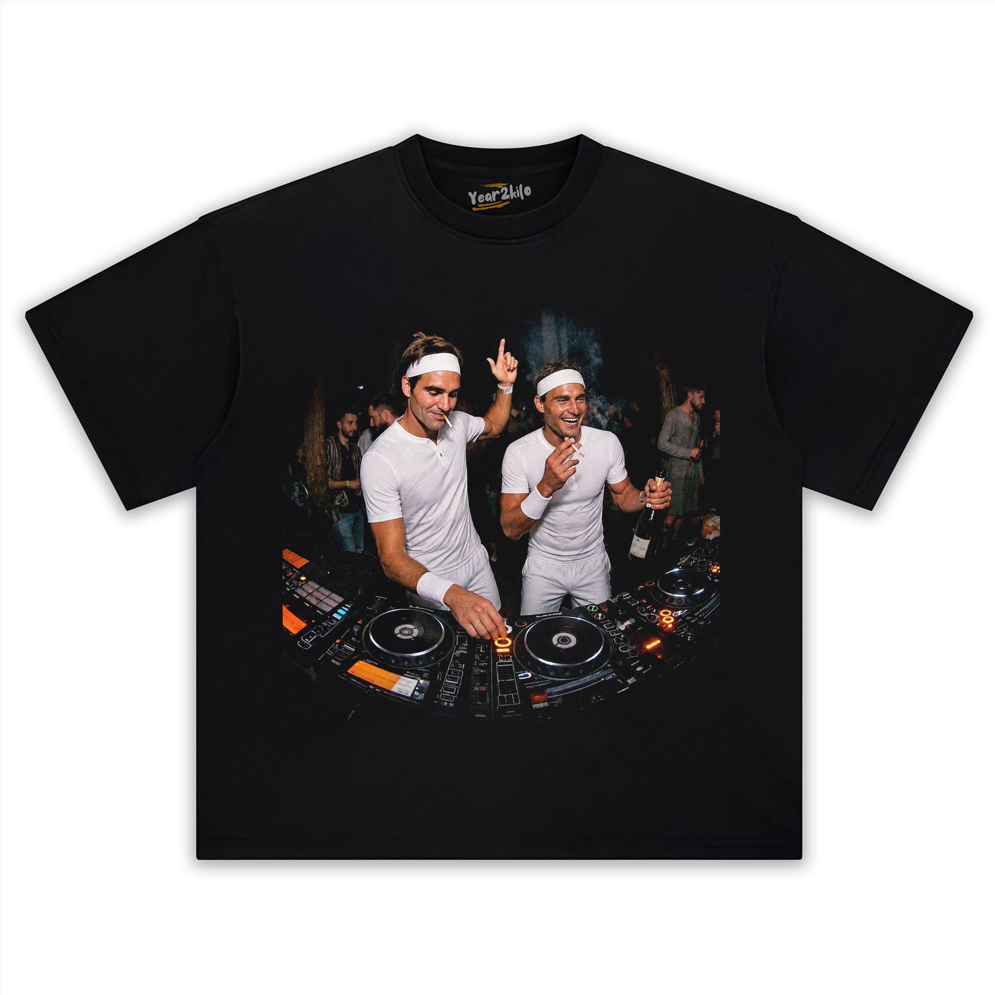ROGER FEDERER & RAFAEL NADAL TENNIS LEGEND GRAPHIC V3 TANK TOP & TEE & LONG SLEEVE & LAYERED LS & HOODIE