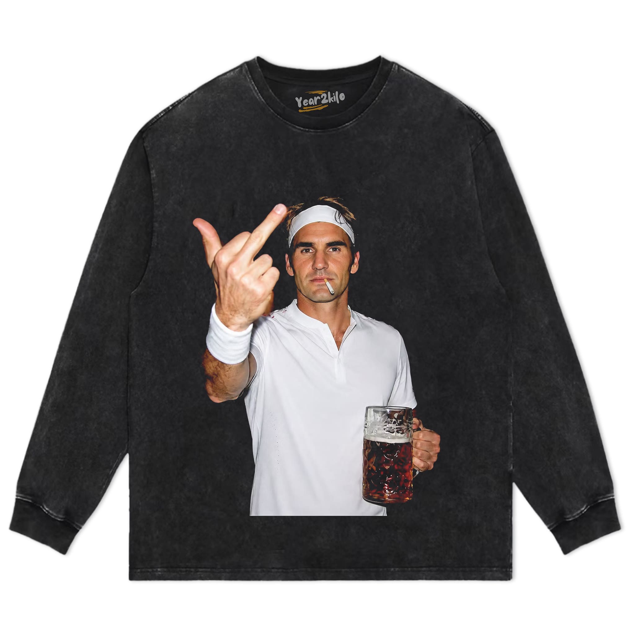 ROGER FEDERER TENNIS LEGEND GRAPHIC V1 TANK TOP & TEE & LONG SLEEVE & LAYERED LS & HOODIE