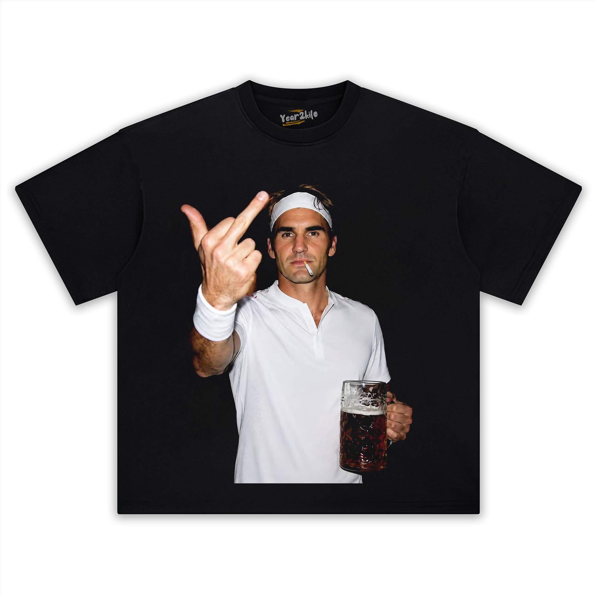 ROGER FEDERER TENNIS LEGEND GRAPHIC V1 TANK TOP & TEE & LONG SLEEVE & LAYERED LS & HOODIE