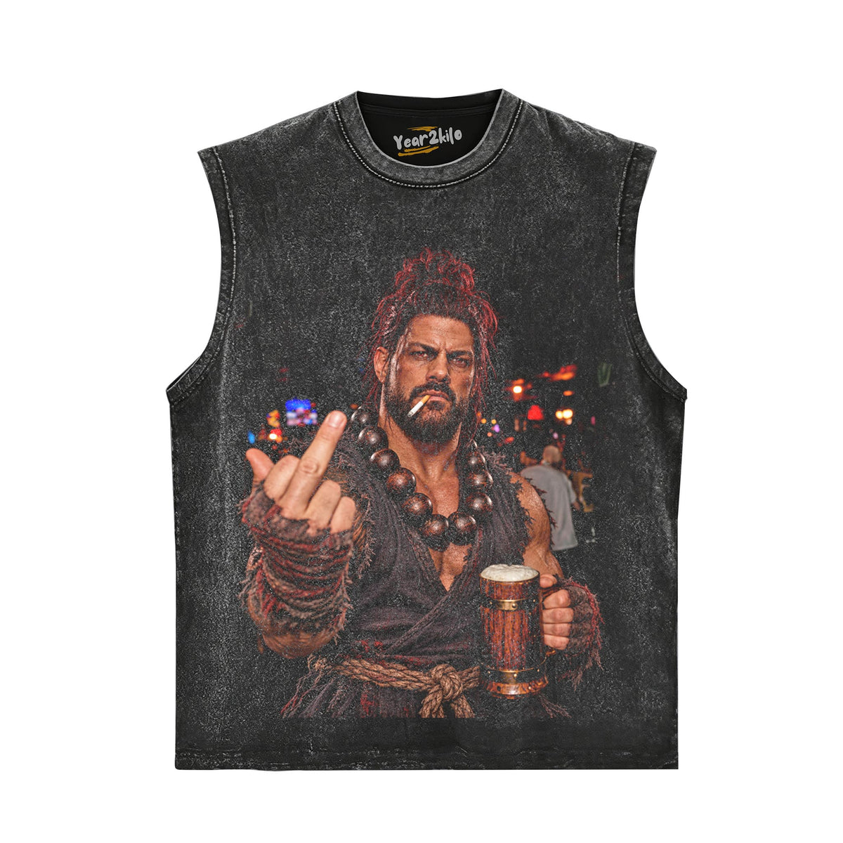 ROMAN REIGNS - STREET FIGHTER TANK TOP & TEE & LONG SLEEVE & LAYERED LS & HOODIE