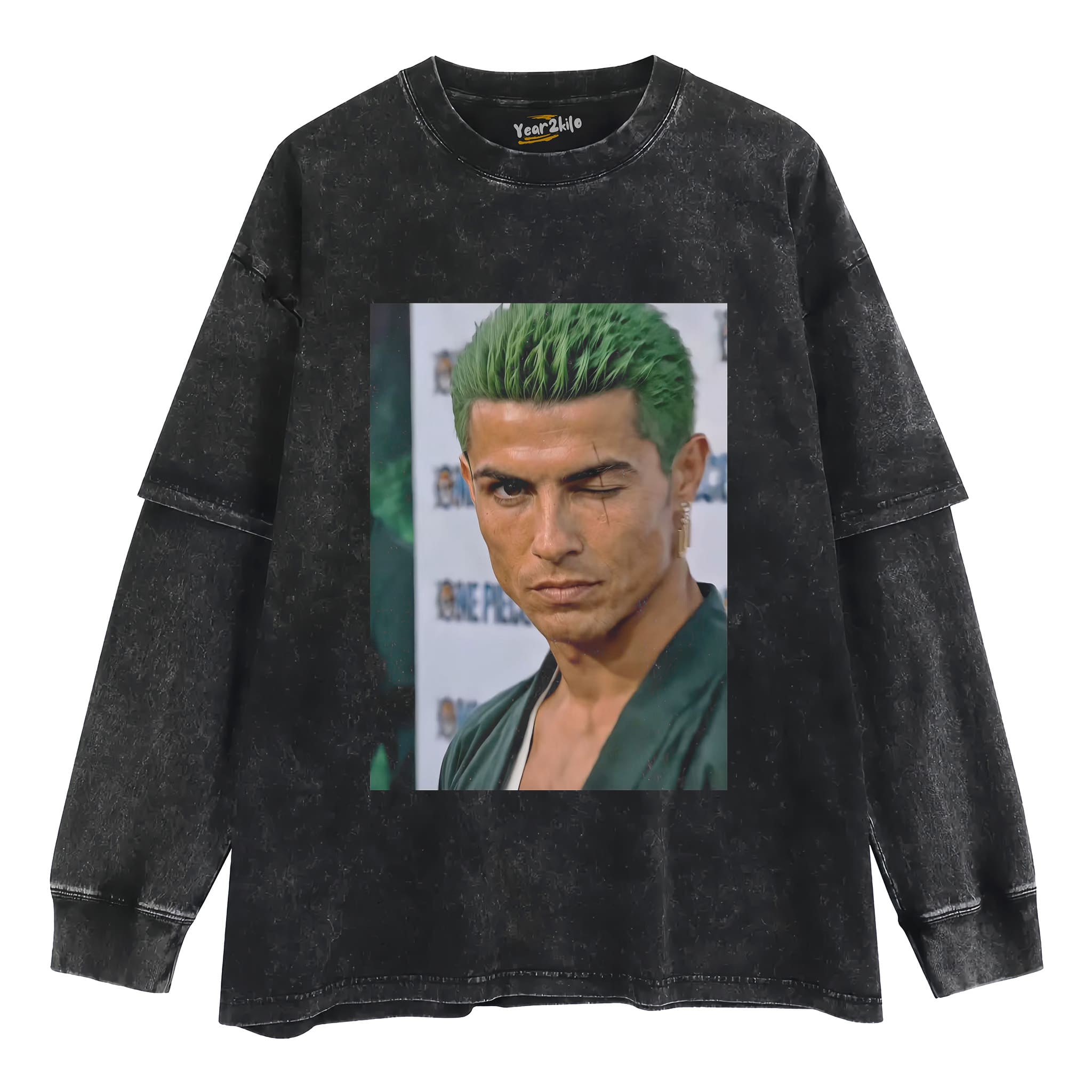 RONALDO × RORONOA ZORO ONE PIECE GRAPHIC TANK TOP & TEE & LONG SLEEVE & LAYERED LS & HOODIE