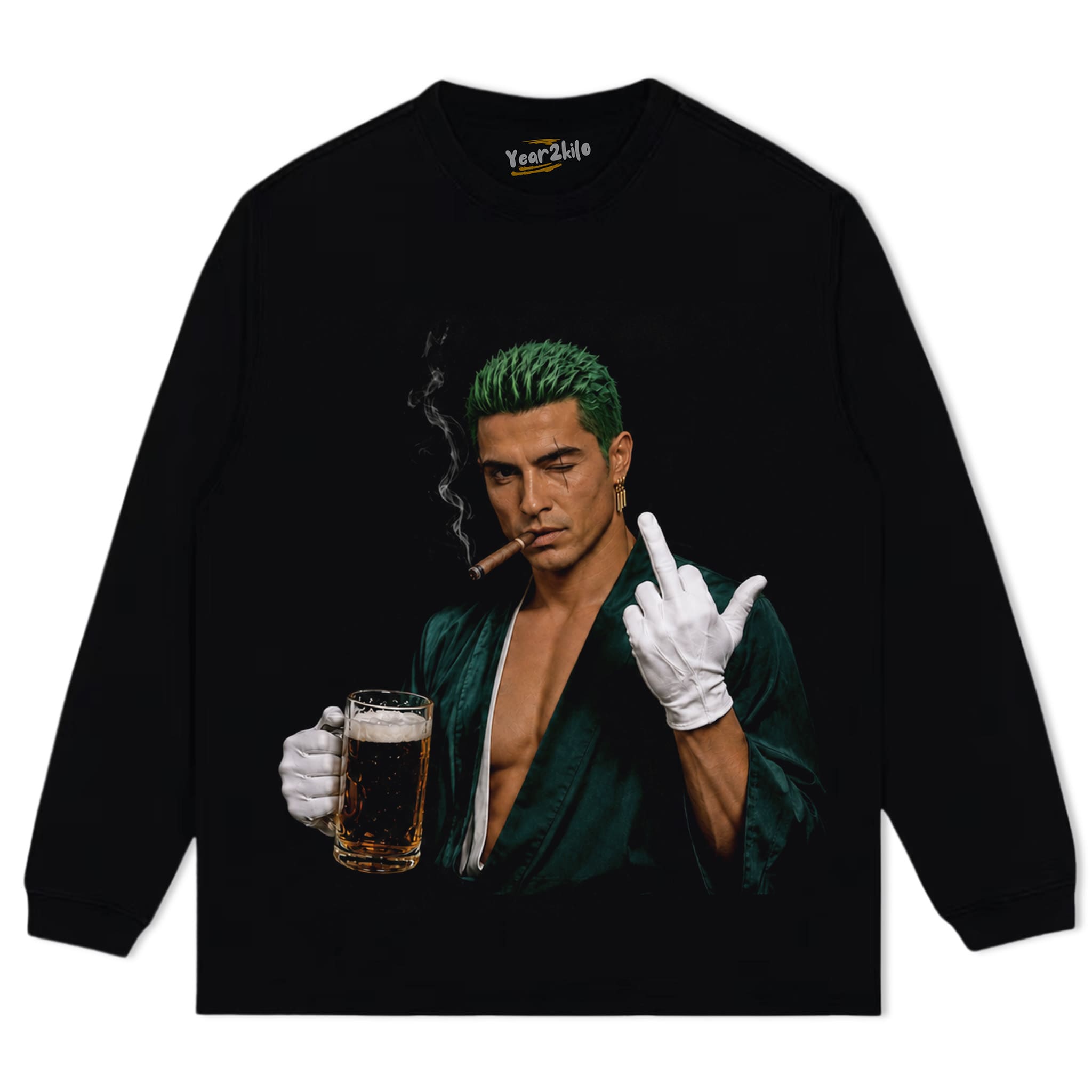 RONALDO × RORONOA ZORO ONE PIECE GRAPHIC V1 TANK TOP & TEE & LONG SLEEVE & LAYERED LS & HOODIE