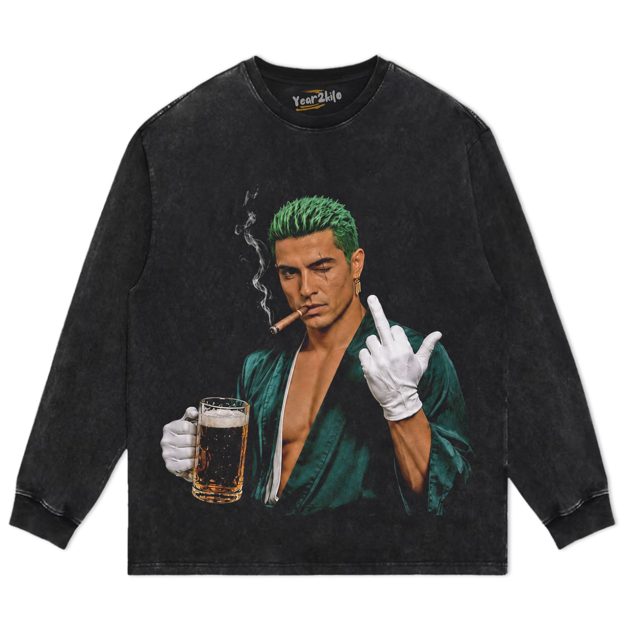 RONALDO × RORONOA ZORO ONE PIECE GRAPHIC V1 TANK TOP & TEE & LONG SLEEVE & LAYERED LS & HOODIE