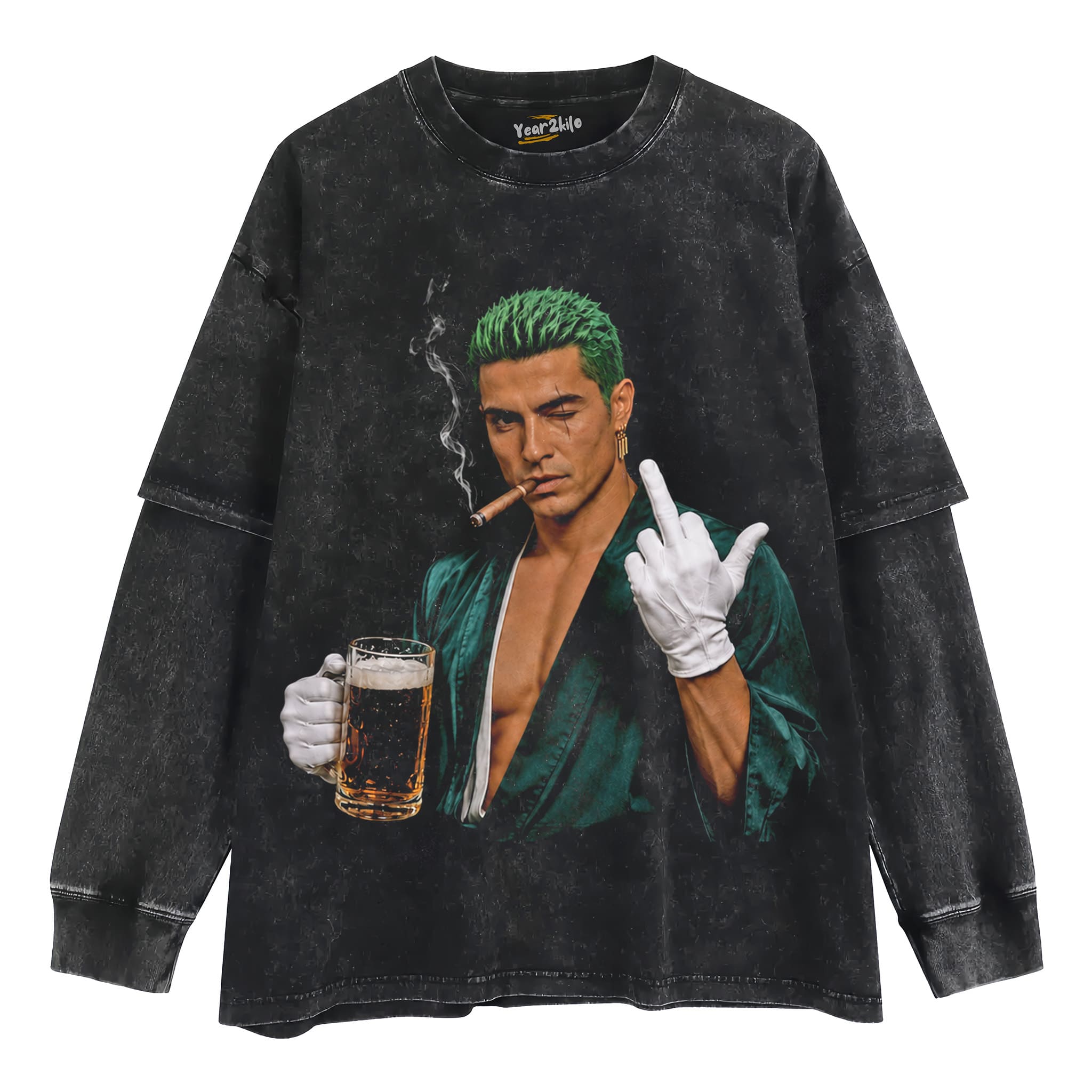 RONALDO × RORONOA ZORO ONE PIECE GRAPHIC V1 TANK TOP & TEE & LONG SLEEVE & LAYERED LS & HOODIE