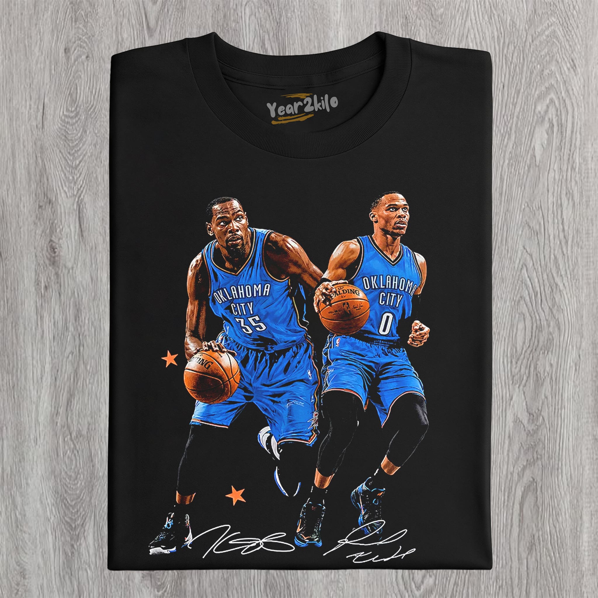 RUSSELL WESTBROOK & KEVIN DURANT TANK TOP & TEE & LONG SLEEVE & LAYERED LS & HOODIE