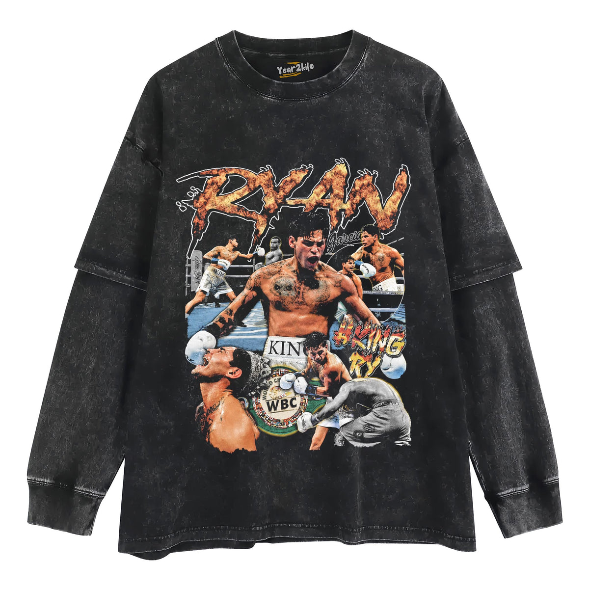 RYAN GARCIA VINTAGE BOXING TANK TOP & TEE & LONG SLEEVE & LAYERED LS & HOODIE