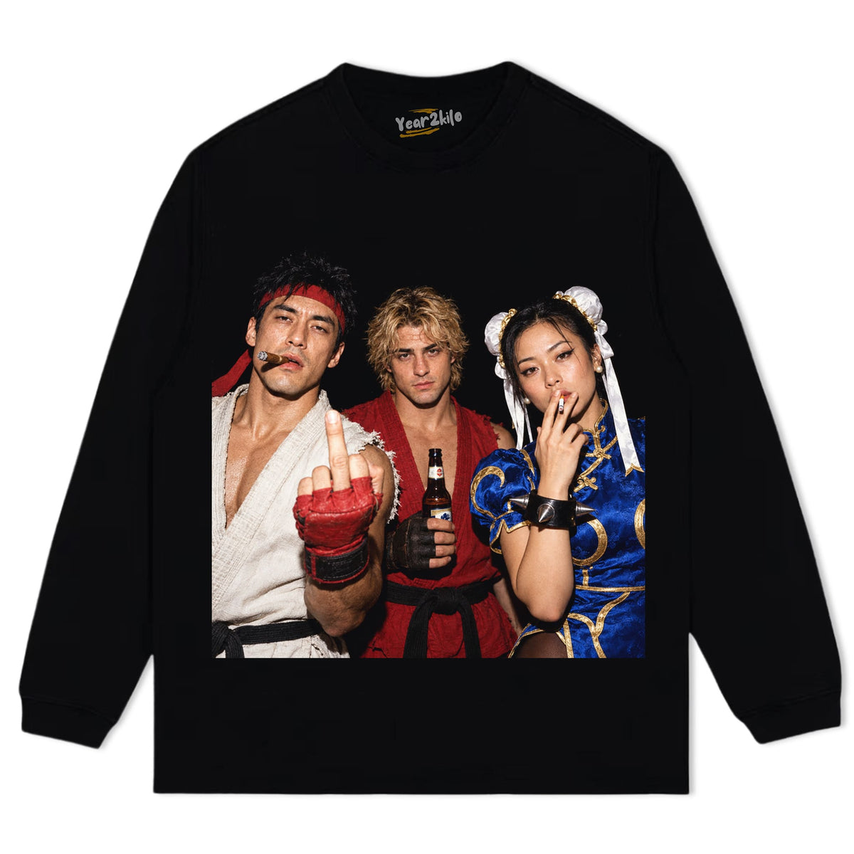 RYU& KEN & CHUN-LI V3 TANK TOP & TEE & LONG SLEEVE & LAYERED LS & HOODIE