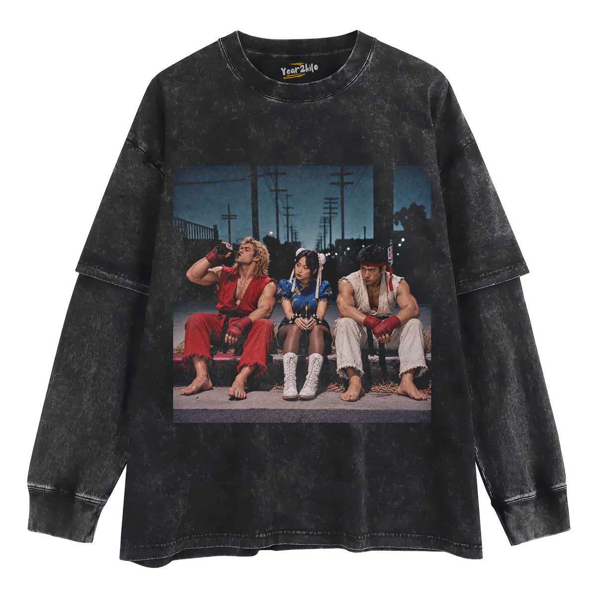 RYU& KEN & CHUN-LI V4 TANK TOP & TEE & LONG SLEEVE & LAYERED LS & HOODIE