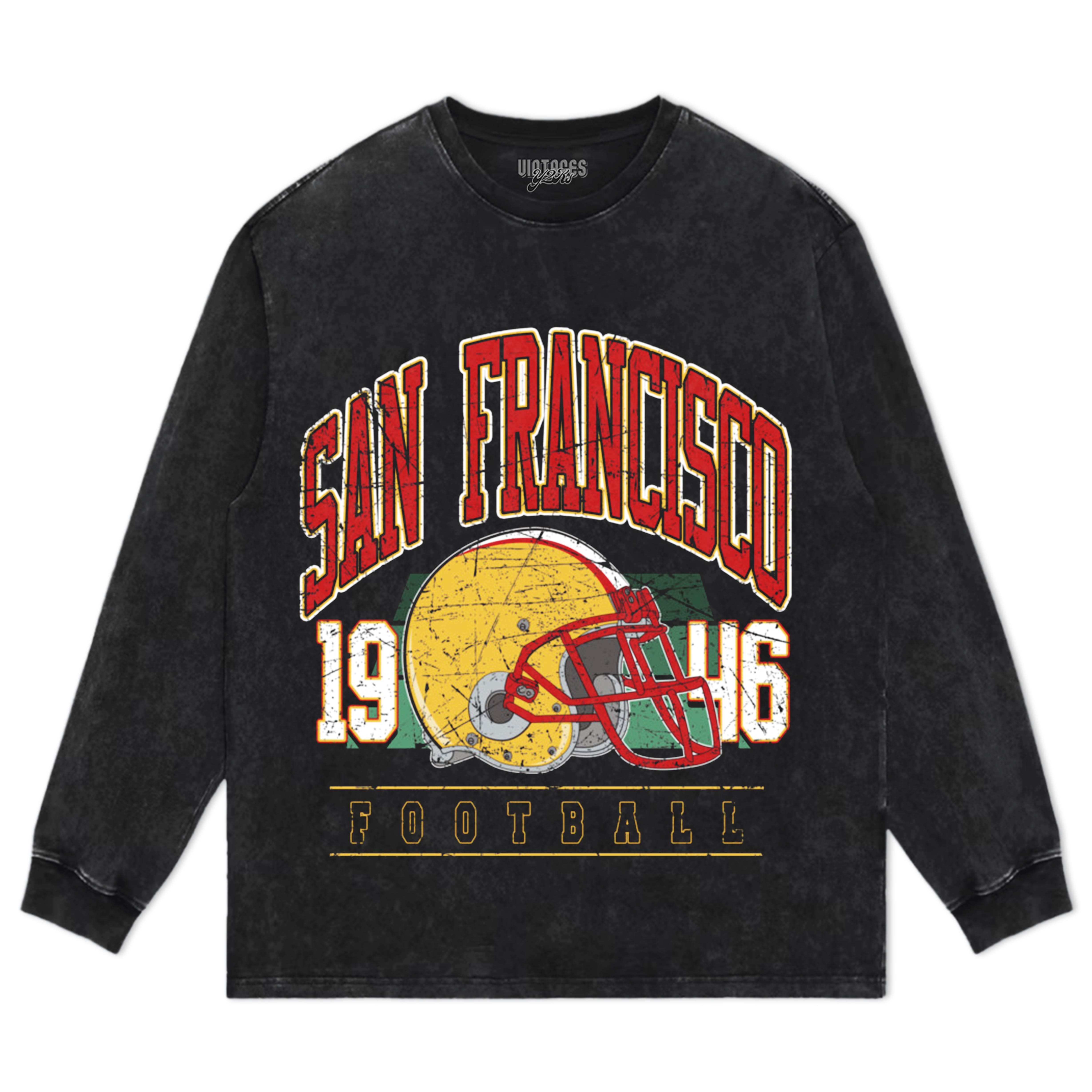 SAN FRANCISCO 49ERS VINTAGE TEE & LS & HOODIE