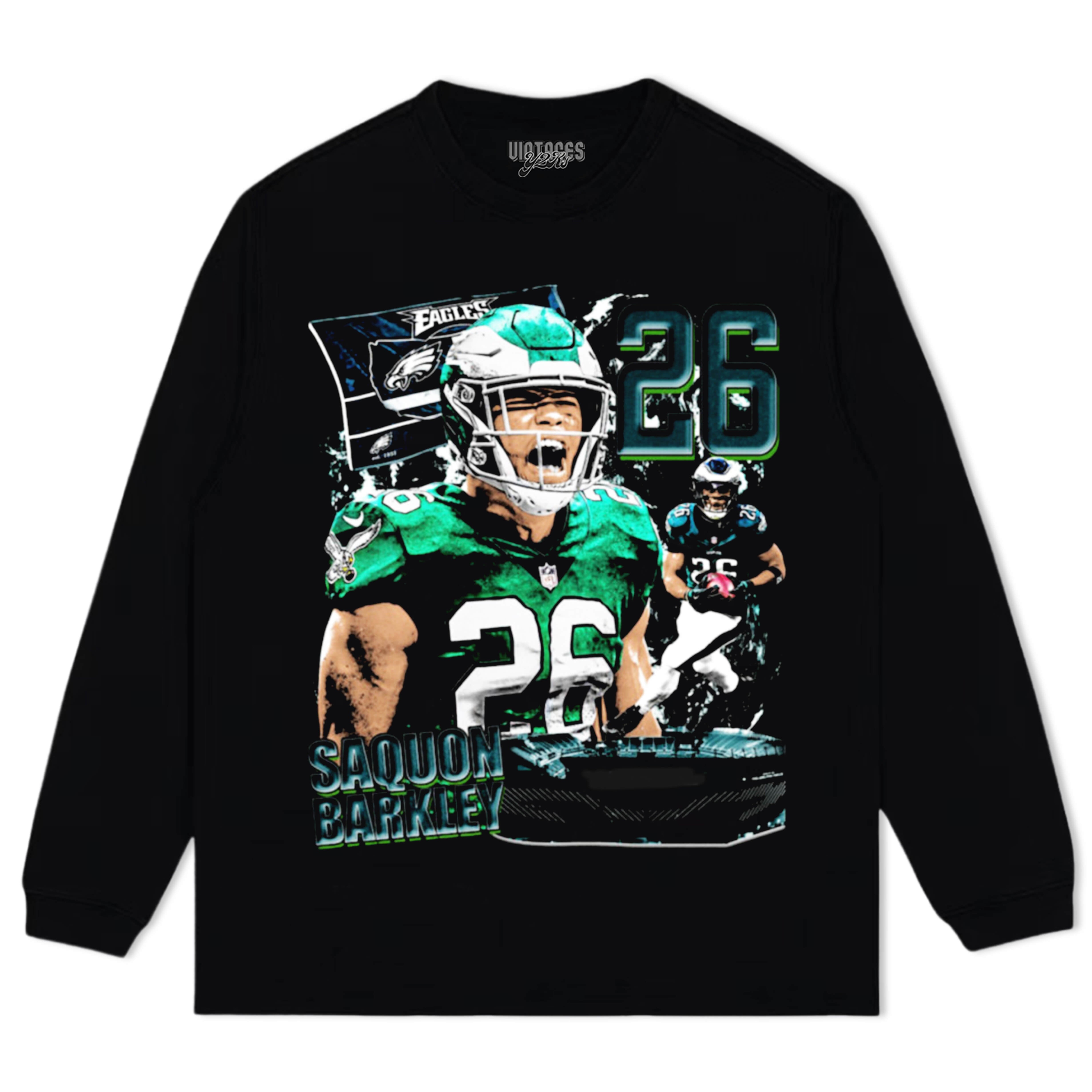 SAQUON BARKLEY VINTAGE V2 TEE & LS & HOODIE