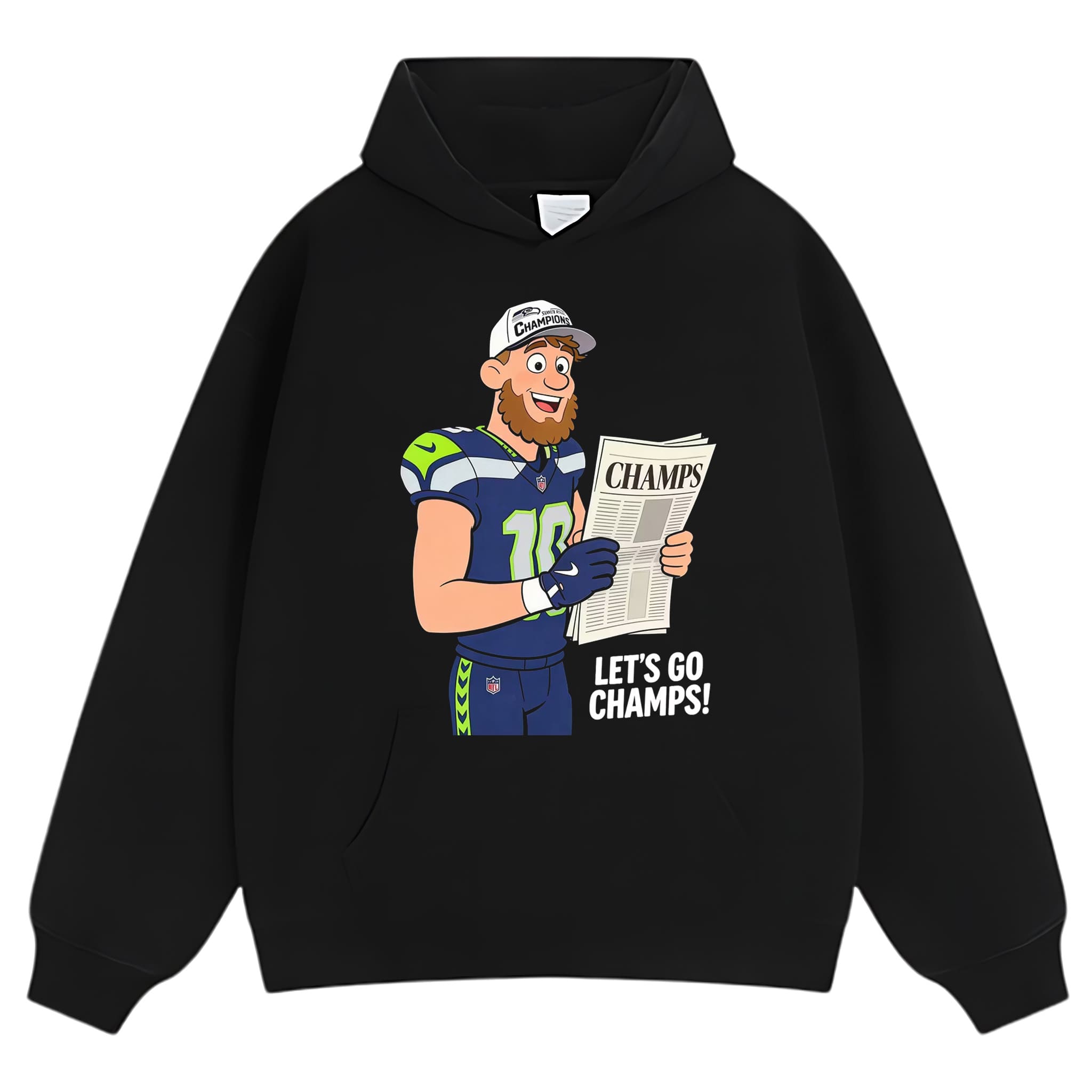 SEATTLE SEAHAWKS SUPER BOWL CHAMPIONS CYBORG GRAPHIC TANK TOP & TEE & LONG SLEEVE & LAYERED LS & HOODIE