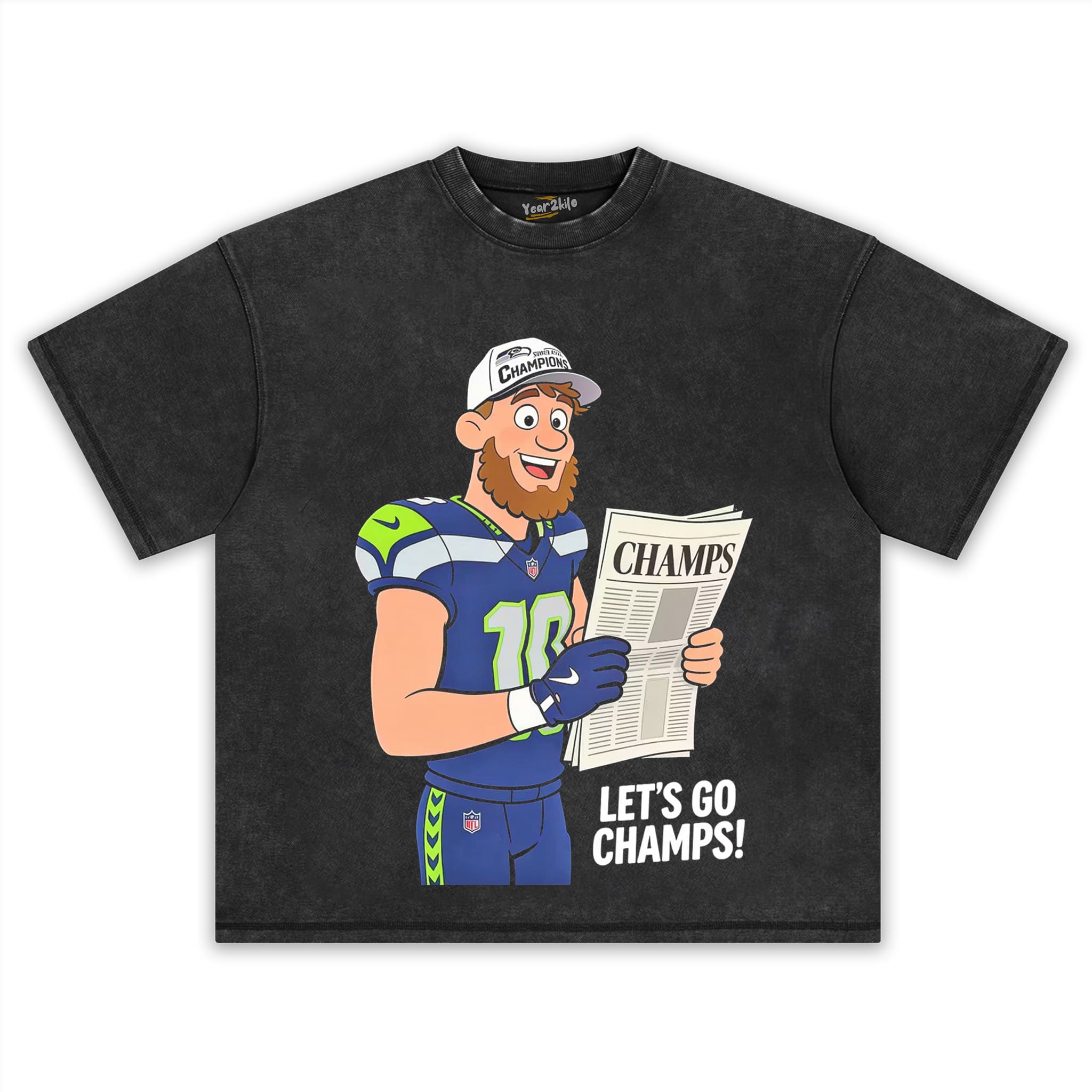 SEATTLE SEAHAWKS SUPER BOWL CHAMPIONS CYBORG GRAPHIC TANK TOP & TEE & LONG SLEEVE & LAYERED LS & HOODIE