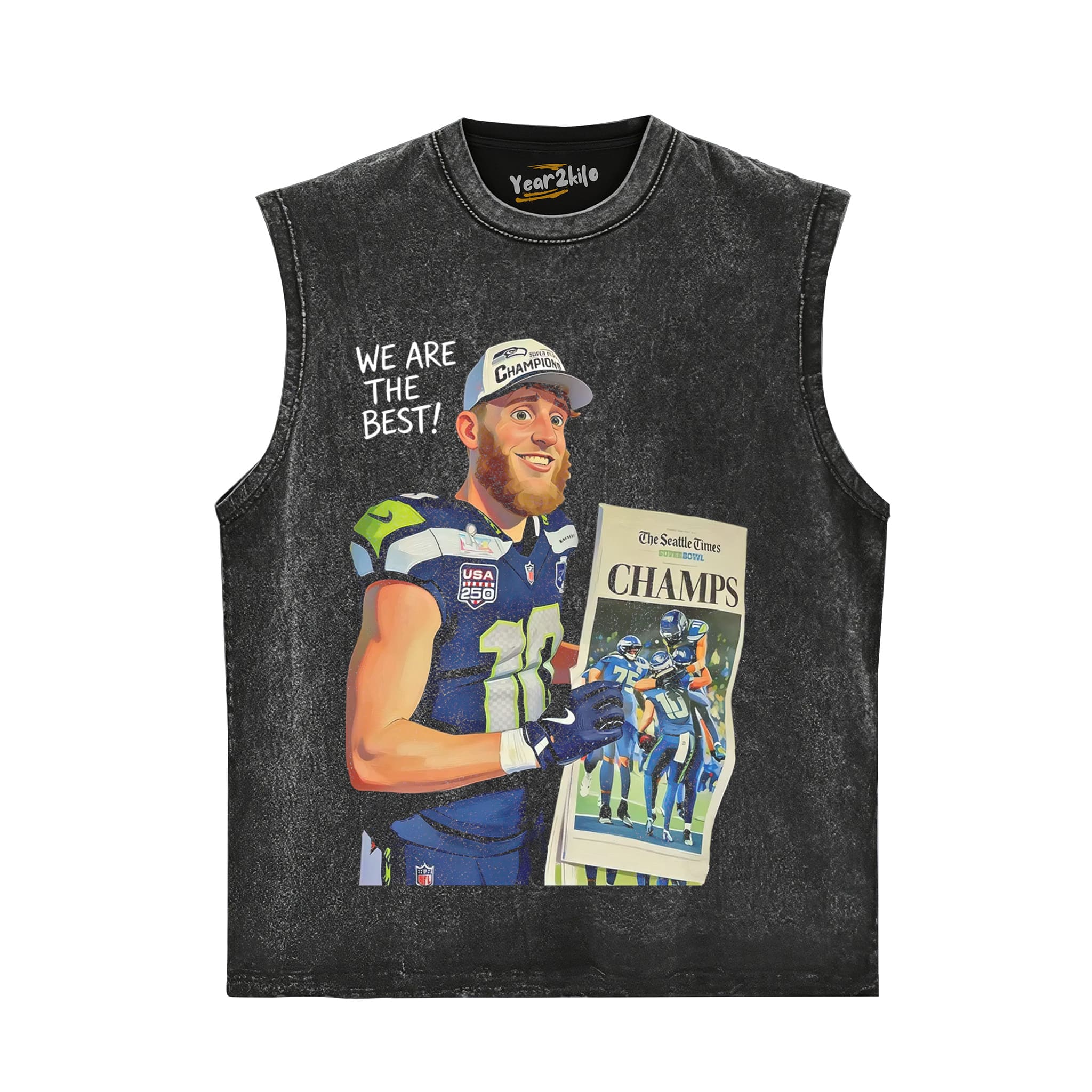 SEATTLE SEAHAWKS SUPER BOWL CHAMPIONS CYBORG GRAPHIC V1 TANK TOP & TEE & LONG SLEEVE & LAYERED LS & HOODIE