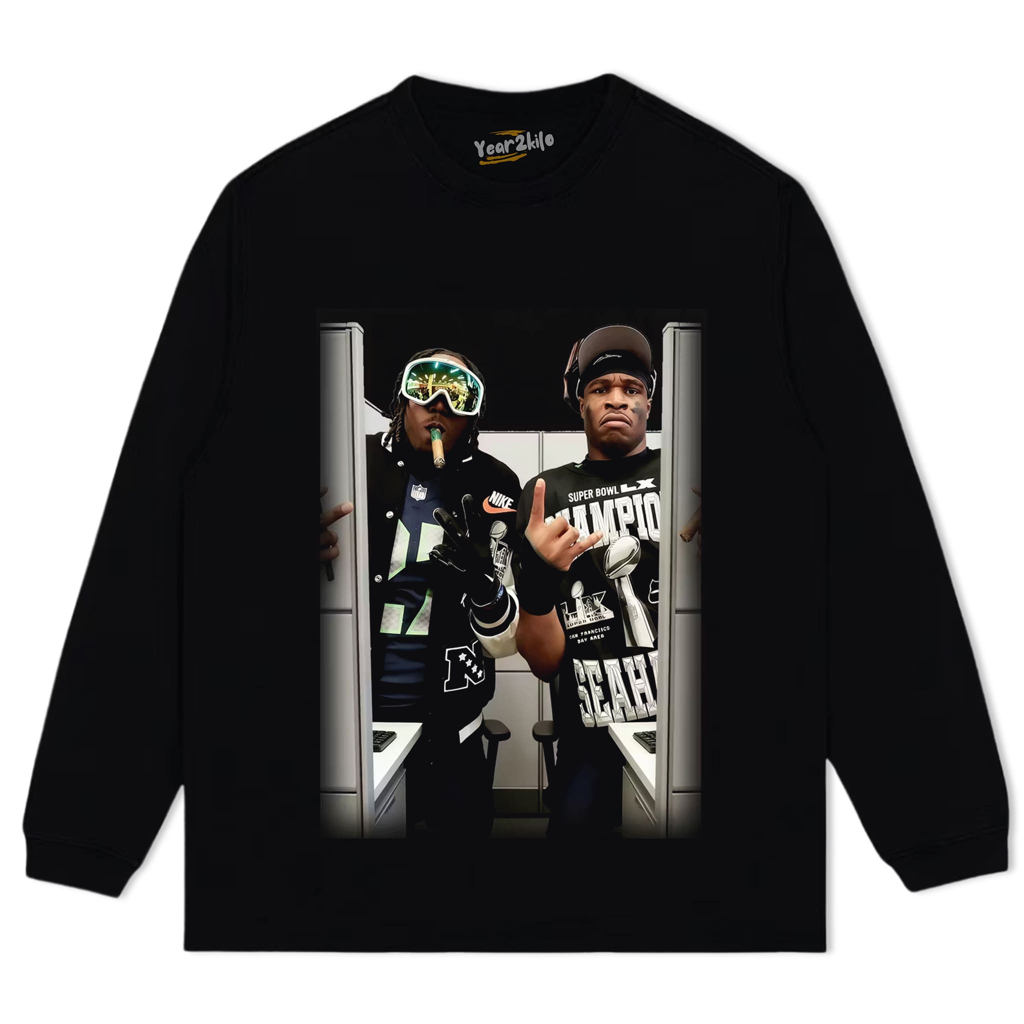 SEATTLE SEAHAWKS SUPER BOWL LX CHAMPIONS VINTAGE GRAPHIC TANK TOP & TEE & LONG SLEEVE & LAYERED LS & HOODIE