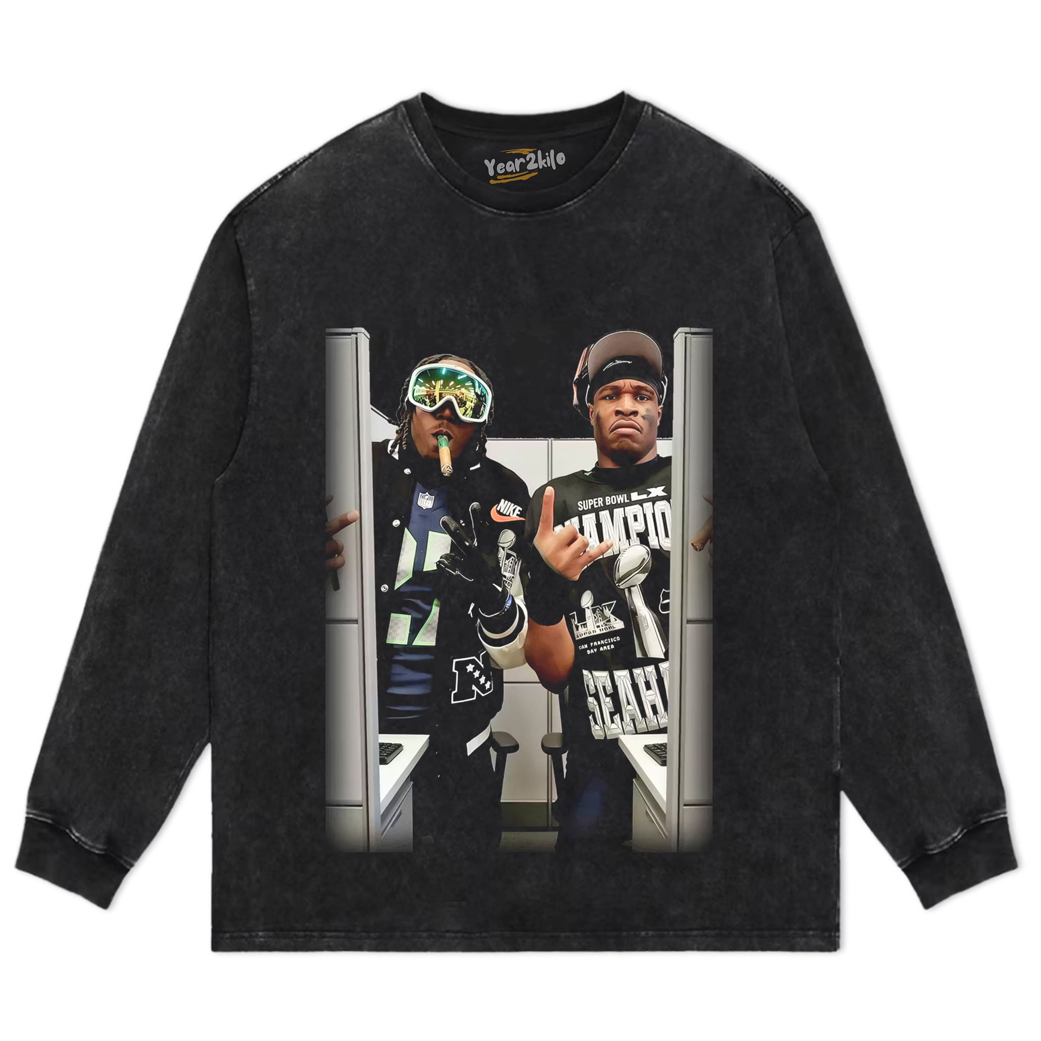 SEATTLE SEAHAWKS SUPER BOWL LX CHAMPIONS VINTAGE GRAPHIC TANK TOP & TEE & LONG SLEEVE & LAYERED LS & HOODIE