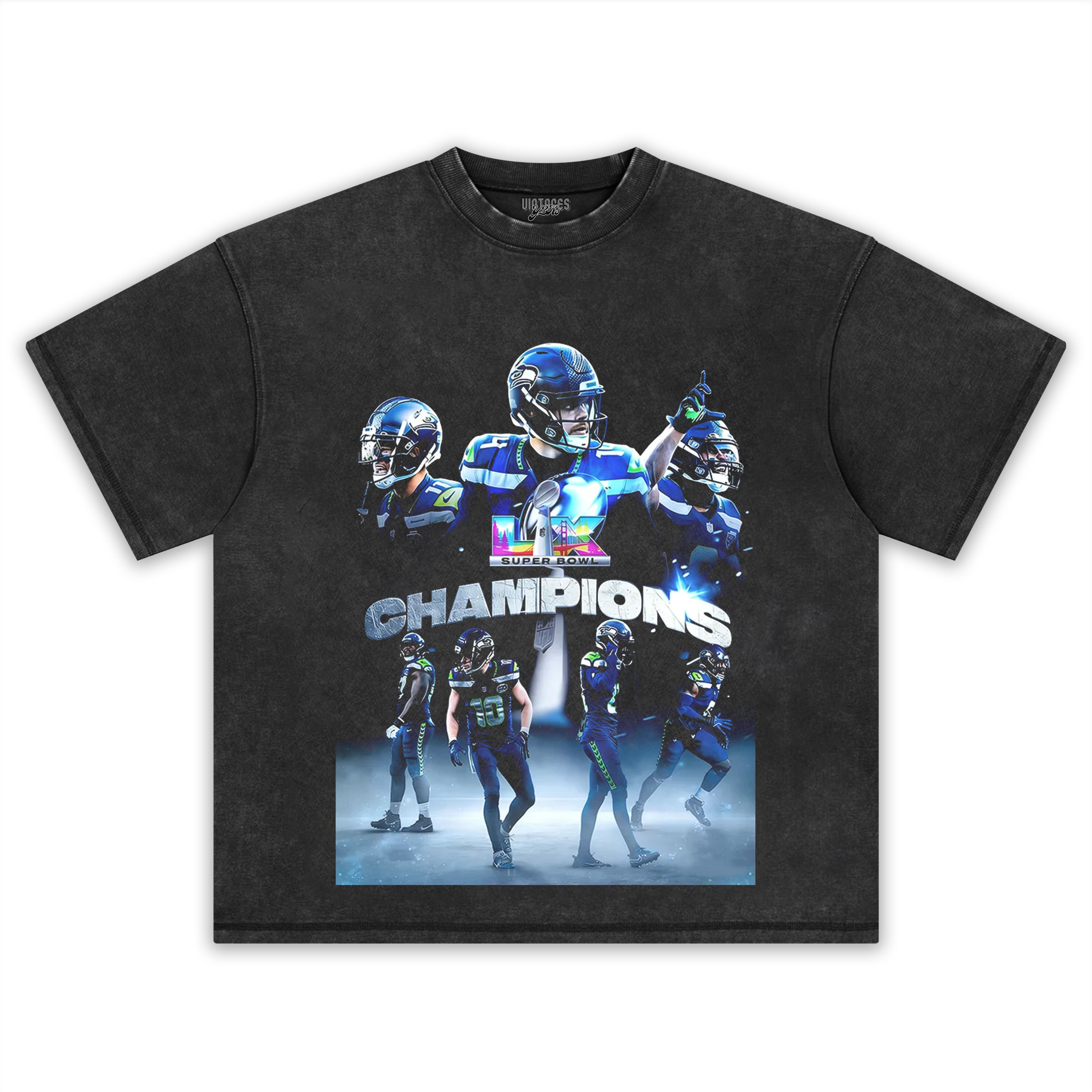 SEATTLE SEAHAWKS & SUPER BOWL LX CHAMPION V4 TEE & LS & HOODIE