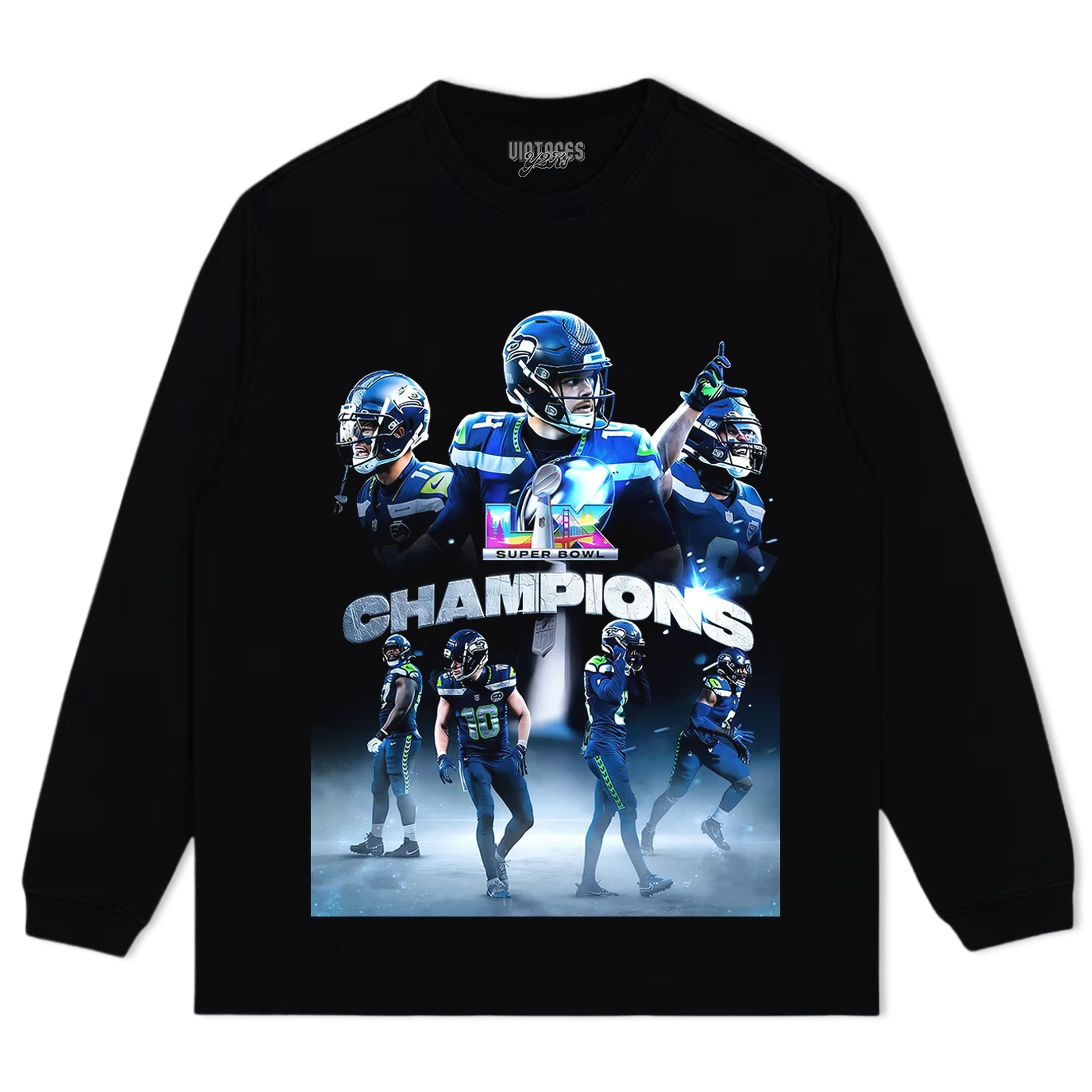 SEATTLE SEAHAWKS & SUPER BOWL LX CHAMPION V4 TEE & LS & HOODIE