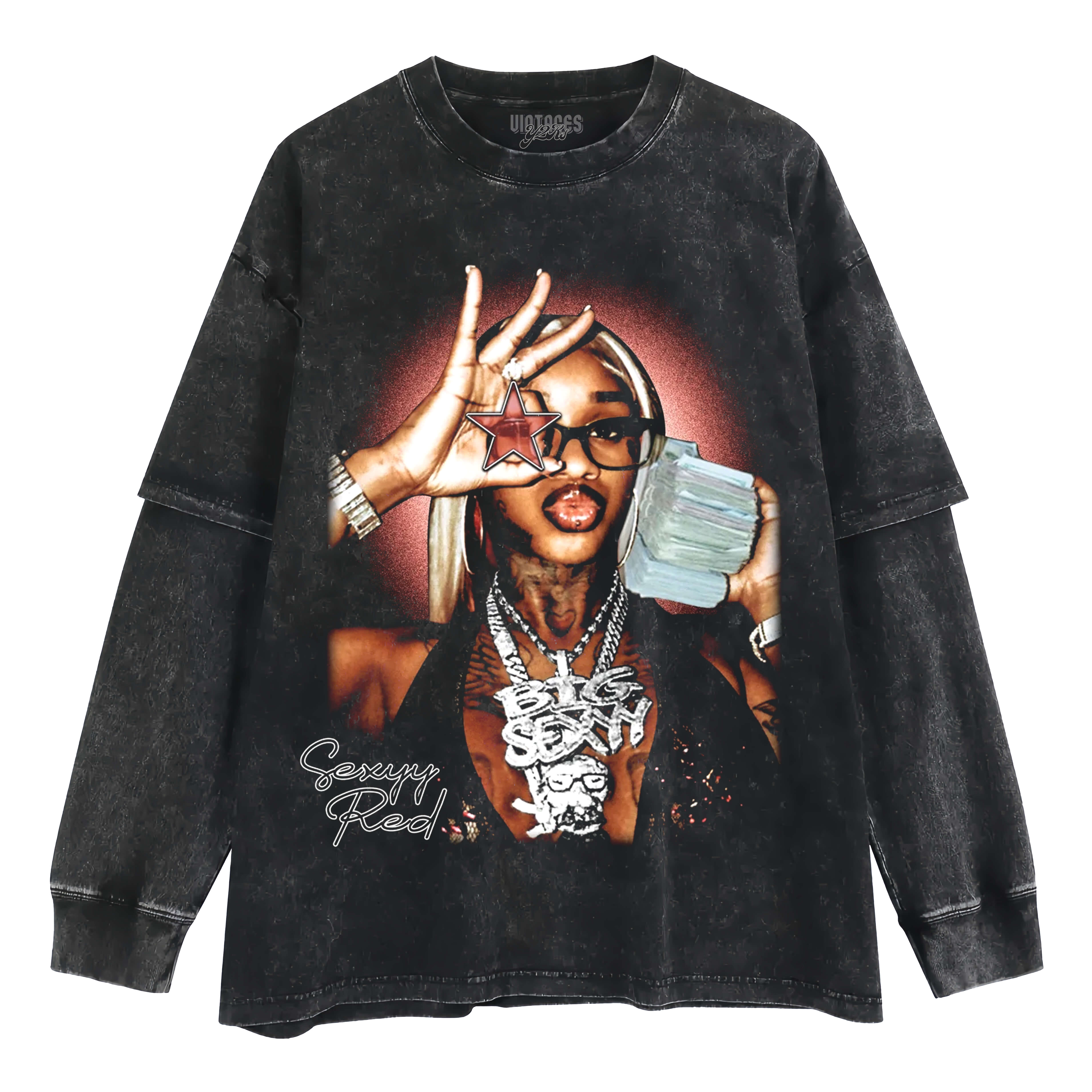 SEXYY RED LAYERED LONG SLEEVE