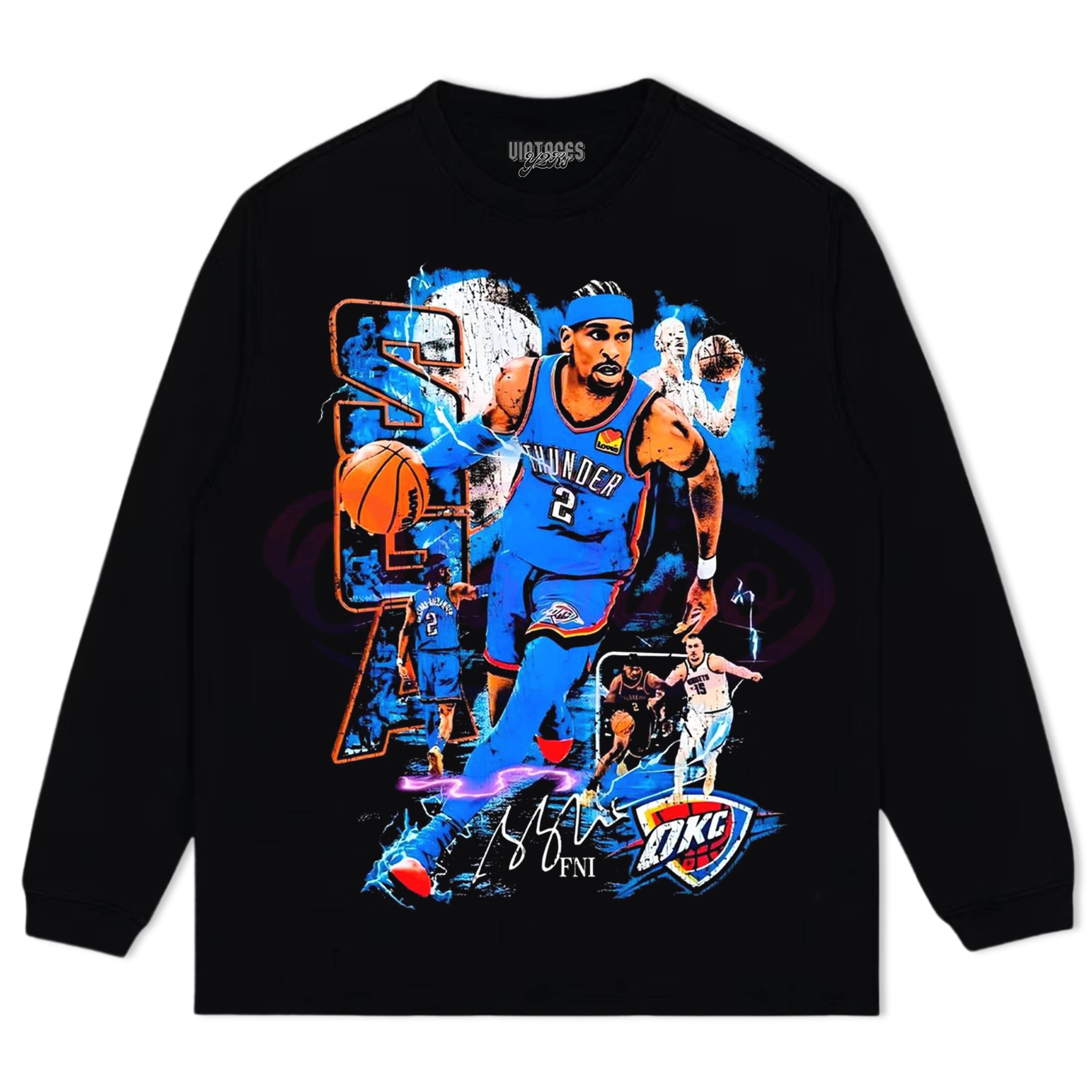 SGA & OKLAHOMA CITY THUNDER V8 TEE & LS & HOODIE