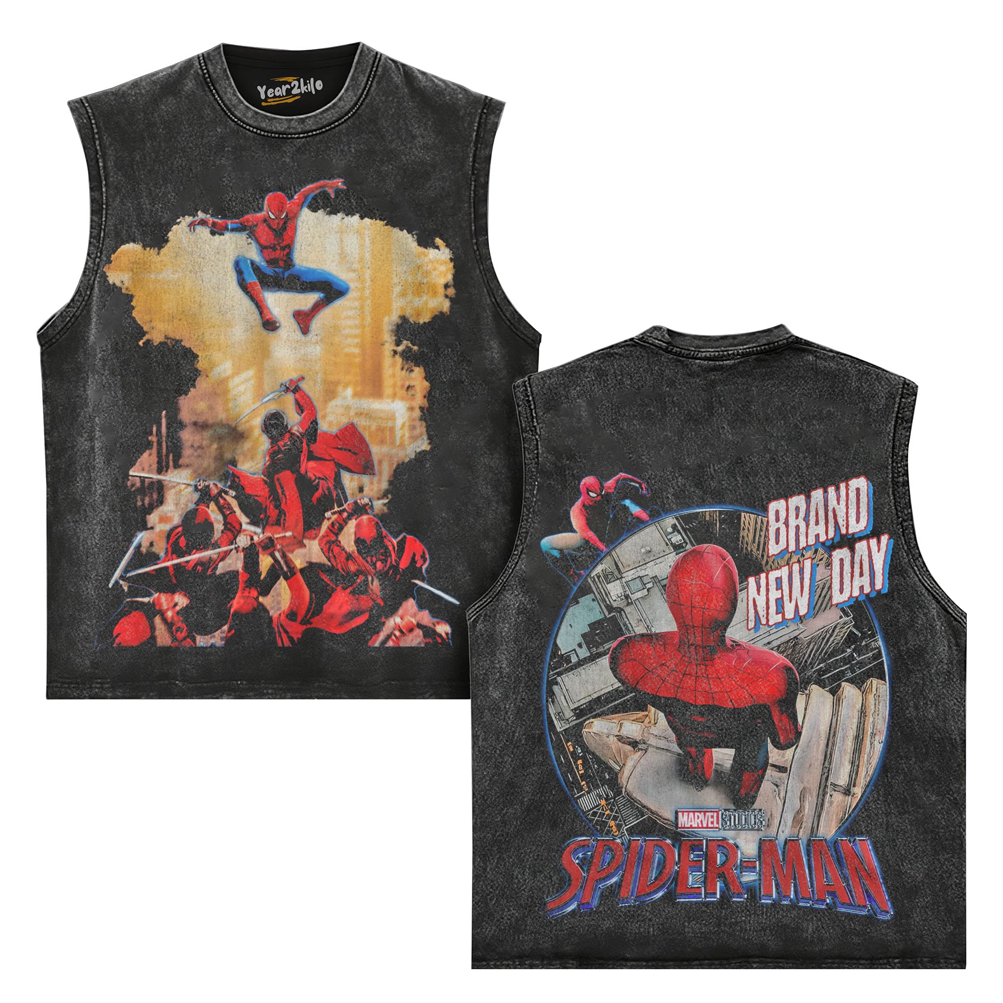 SPIDEY MULTI PRINT TANK TOP & TEE
