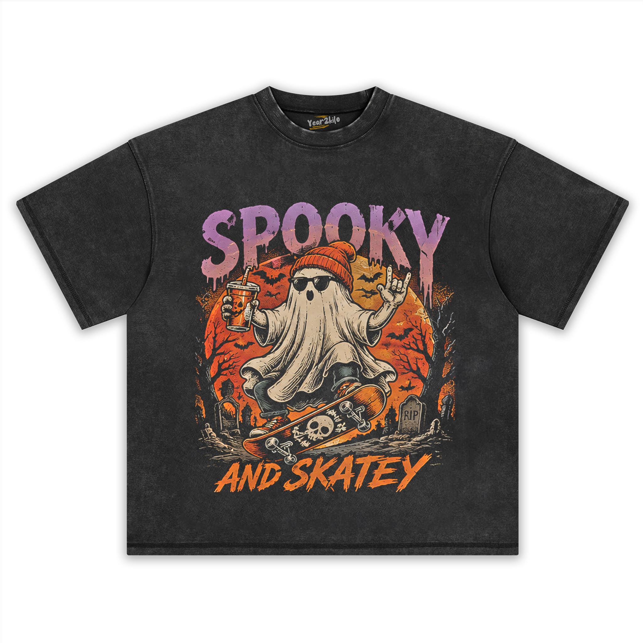 SPOOKY AND SKATEY TANK TOP & TEE & LONG SLEEVE & LAYERED LS & HOODIE